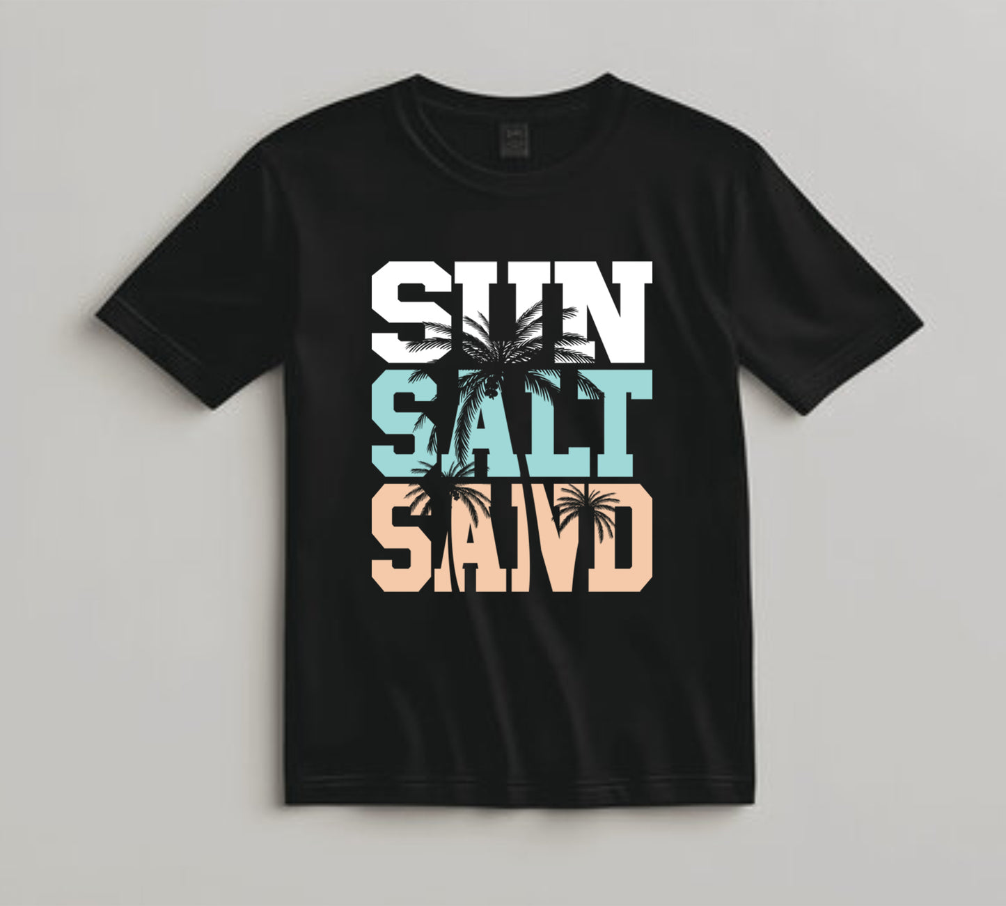 Summer DTF Transfer Iron On Heat Transfer - Ready to Press, Sun Salt Sand DTF Transfer 10094