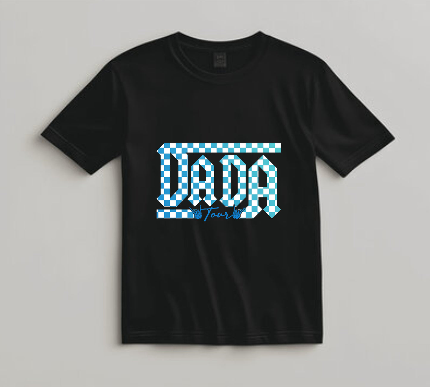 Dad DTF Transfer Iron On Heat Transfer - Ready to Press, Checkerboard Dada Tour DTF Transfer 10194