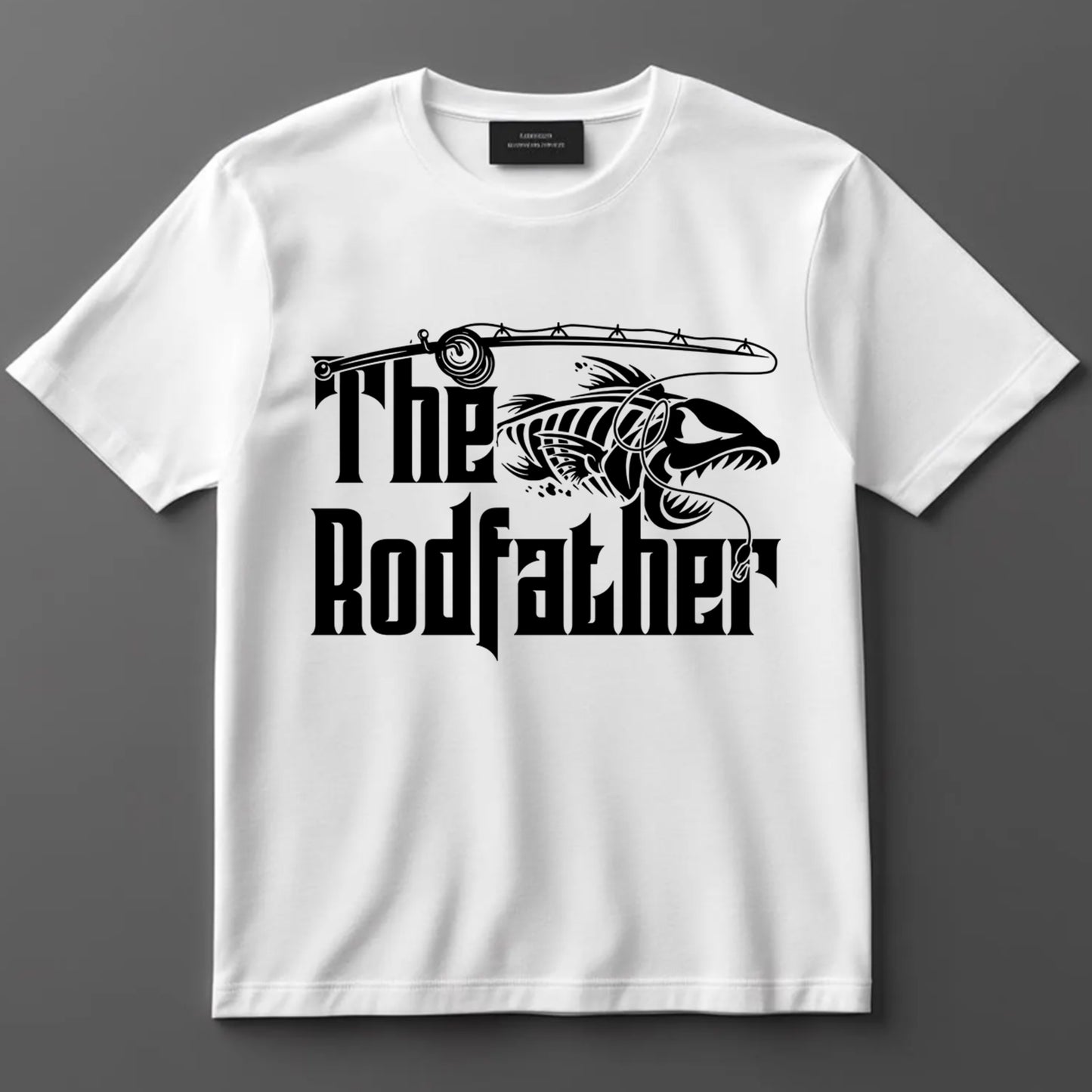 Dad DTF Transfer Iron On Heat Transfer - Ready to Press, The Rodfather Fishing DTF Transfer 10203