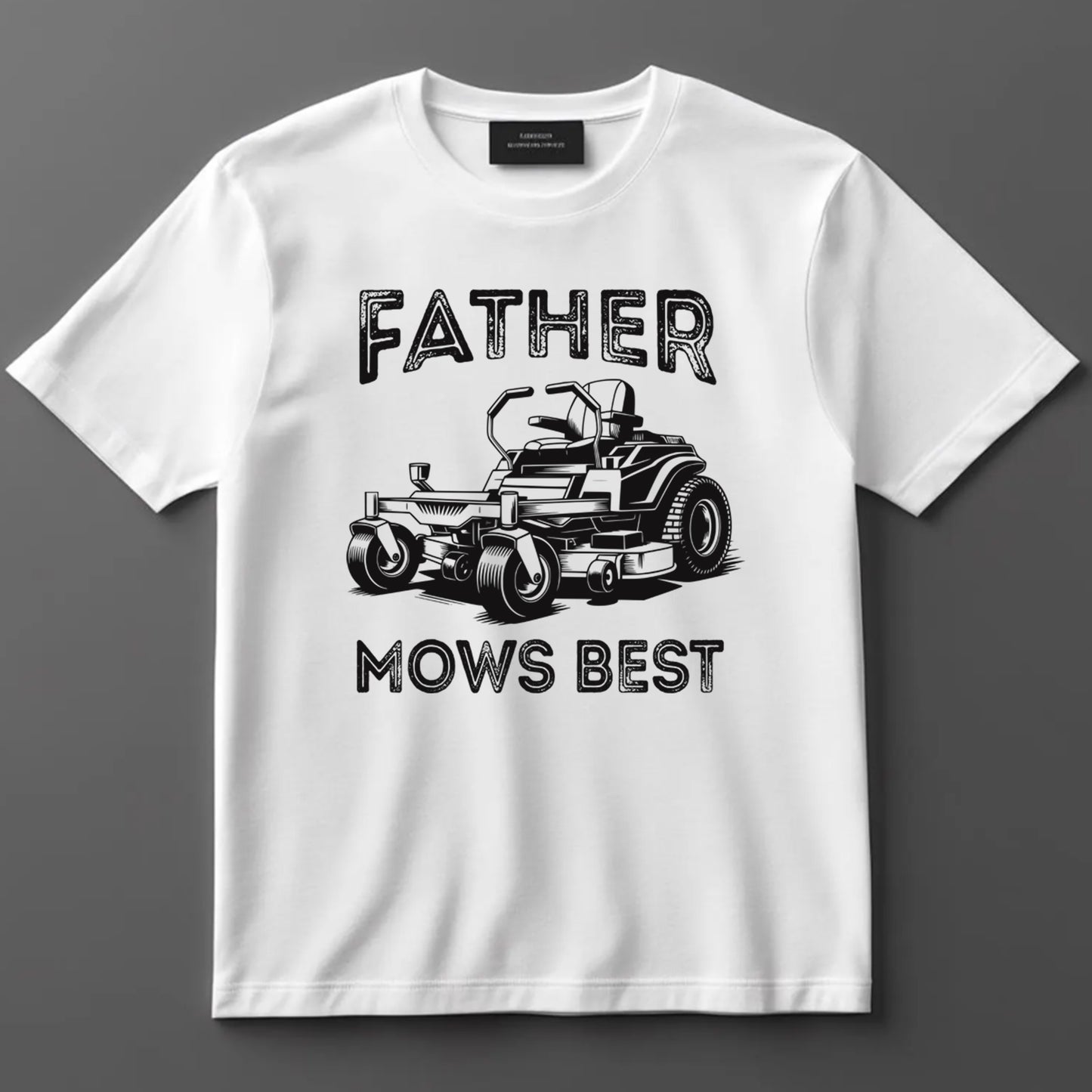 Dad DTF Transfer Iron On Heat Transfer - Ready to Press, Father Mows Best DTF Transfer 10214