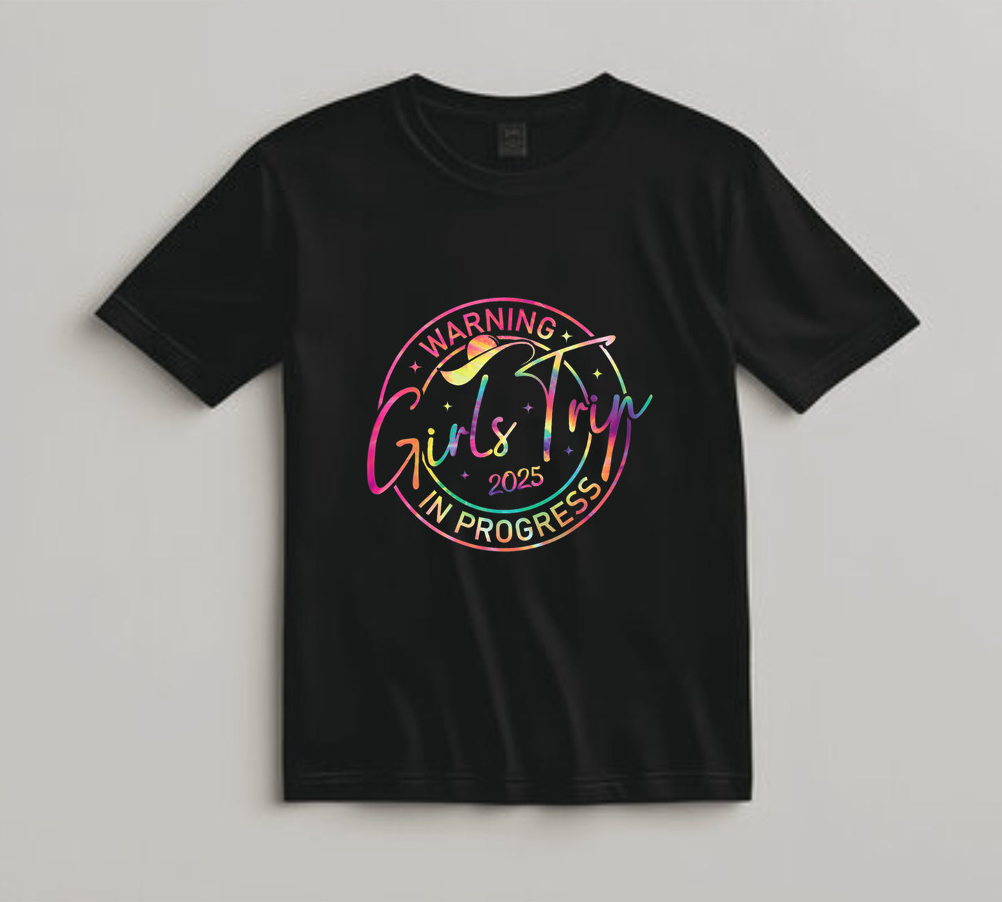 Girls Trip DTF Transfer Iron On Heat Transfer - Ready to Press, Warning Girls Trip in Progress DTF Transfer 10275