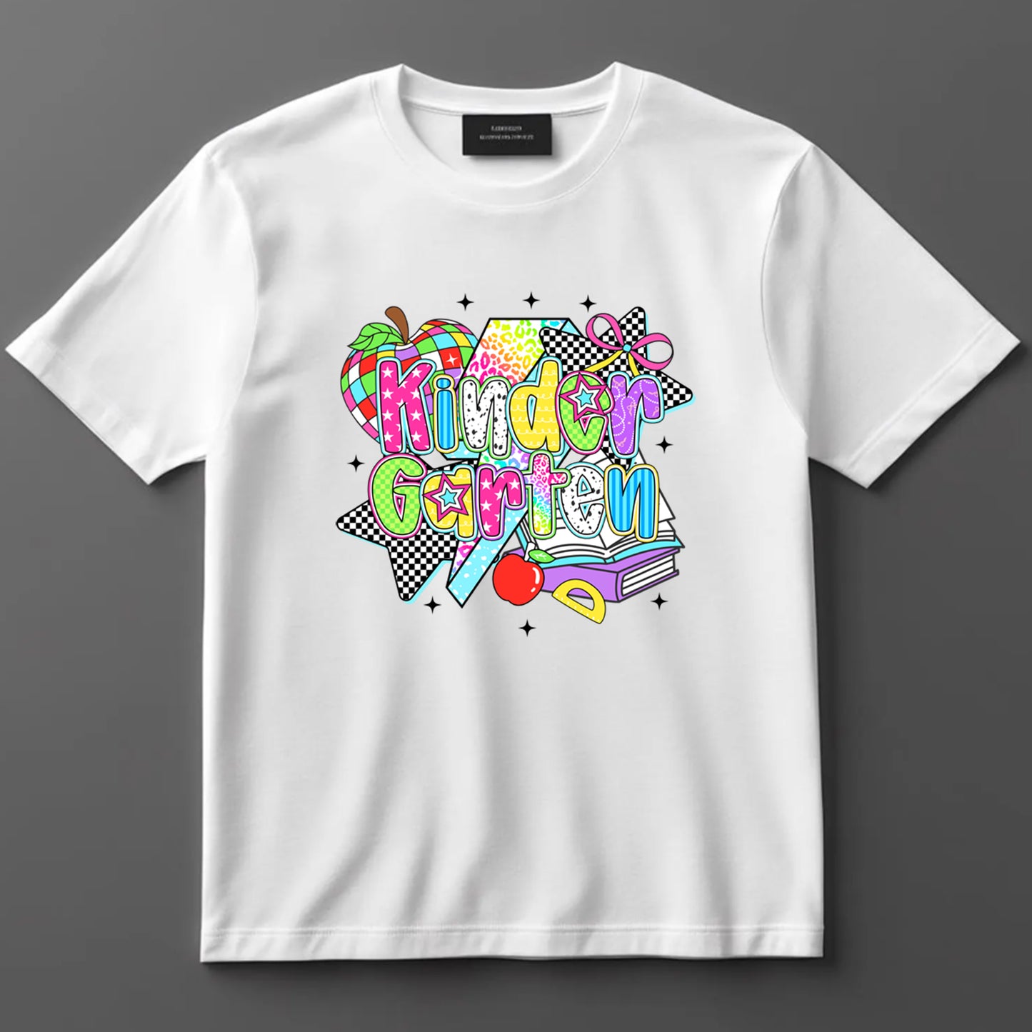 Back to School DTF Transfer Iron On Heat Transfer - Ready to Press, Kindergarten DTF Transfer 10305