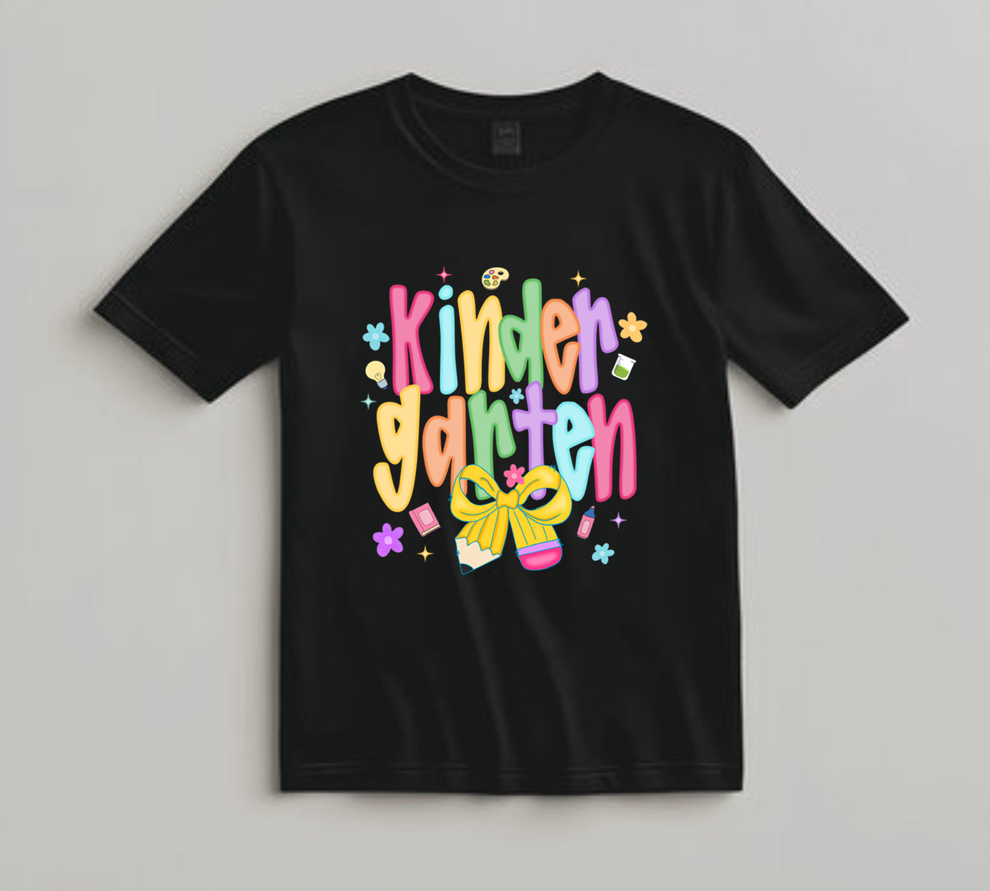 Back to School DTF Transfer Iron On Heat Transfer - Ready to Press, Pastel Kindergarten DTF Transfer 10306