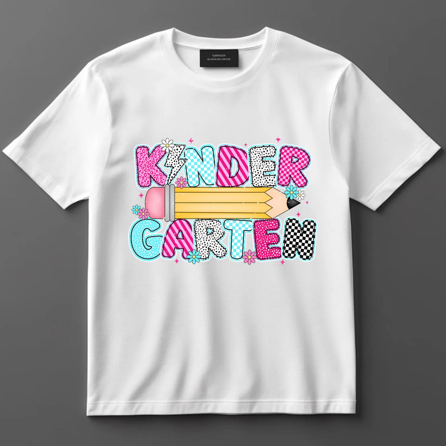 Back to School DTF Transfer Iron On Heat Transfer - Ready to Press, Kindergarten School DTF Transfer 10322