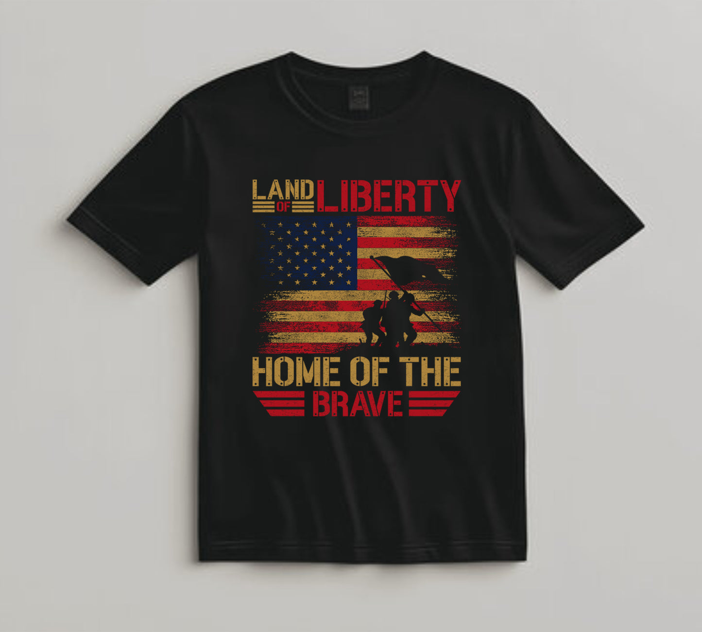 4th Of July DTF Transfer Iron On Heat Transfer - Ready to Press, Land of Liberty DTF Transfer 10336