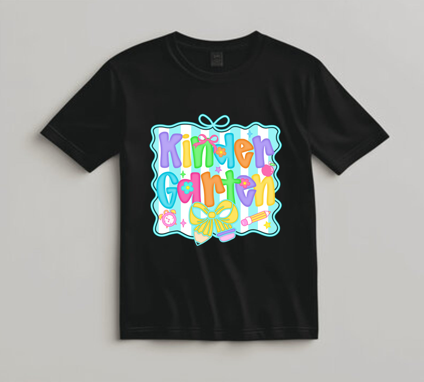 Back to School DTF Transfer Iron On Heat Transfer - Ready to Press, Kindergarten DTF Transfer 10422