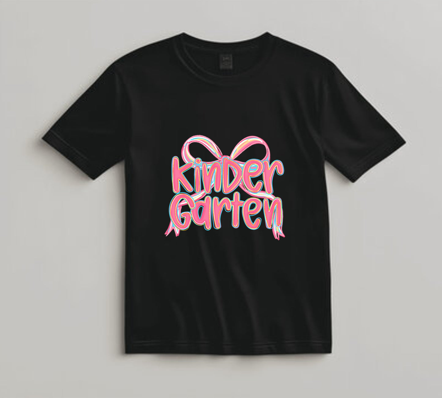 Back to School DTF Transfer Iron On Heat Transfer - Ready to Press, Pink Kindergarten DTF Transfer 10423