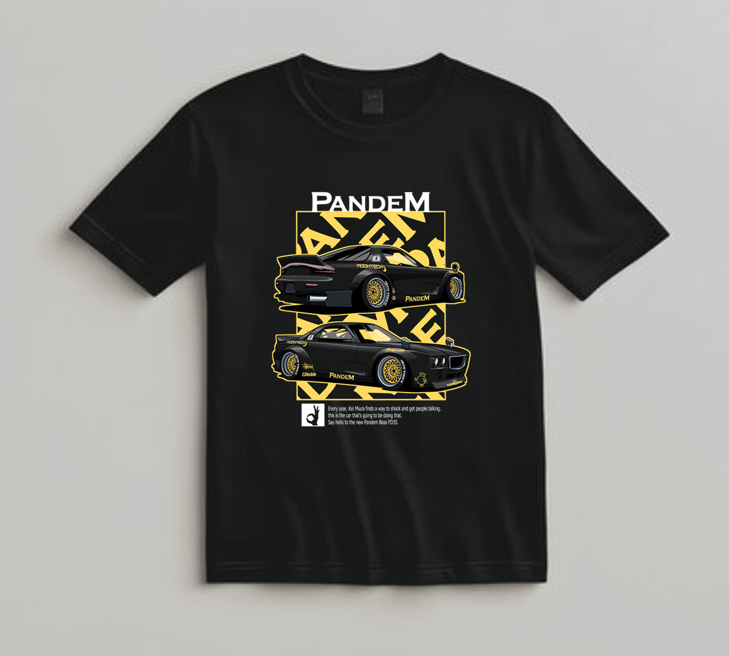 Jdm Car DTF Transfer Iron On Heat Transfer - Ready to Press, Black Street Racer DTF Transfer 10446