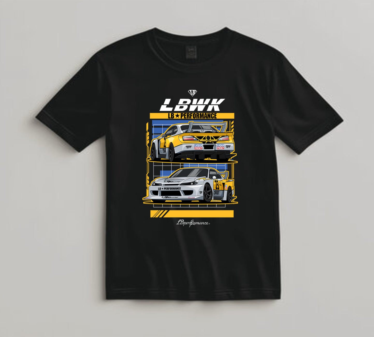Jdm Car DTF Transfer Iron On Heat Transfer - Ready to Press, Widebody Race Coupe DTF Transfer 10462