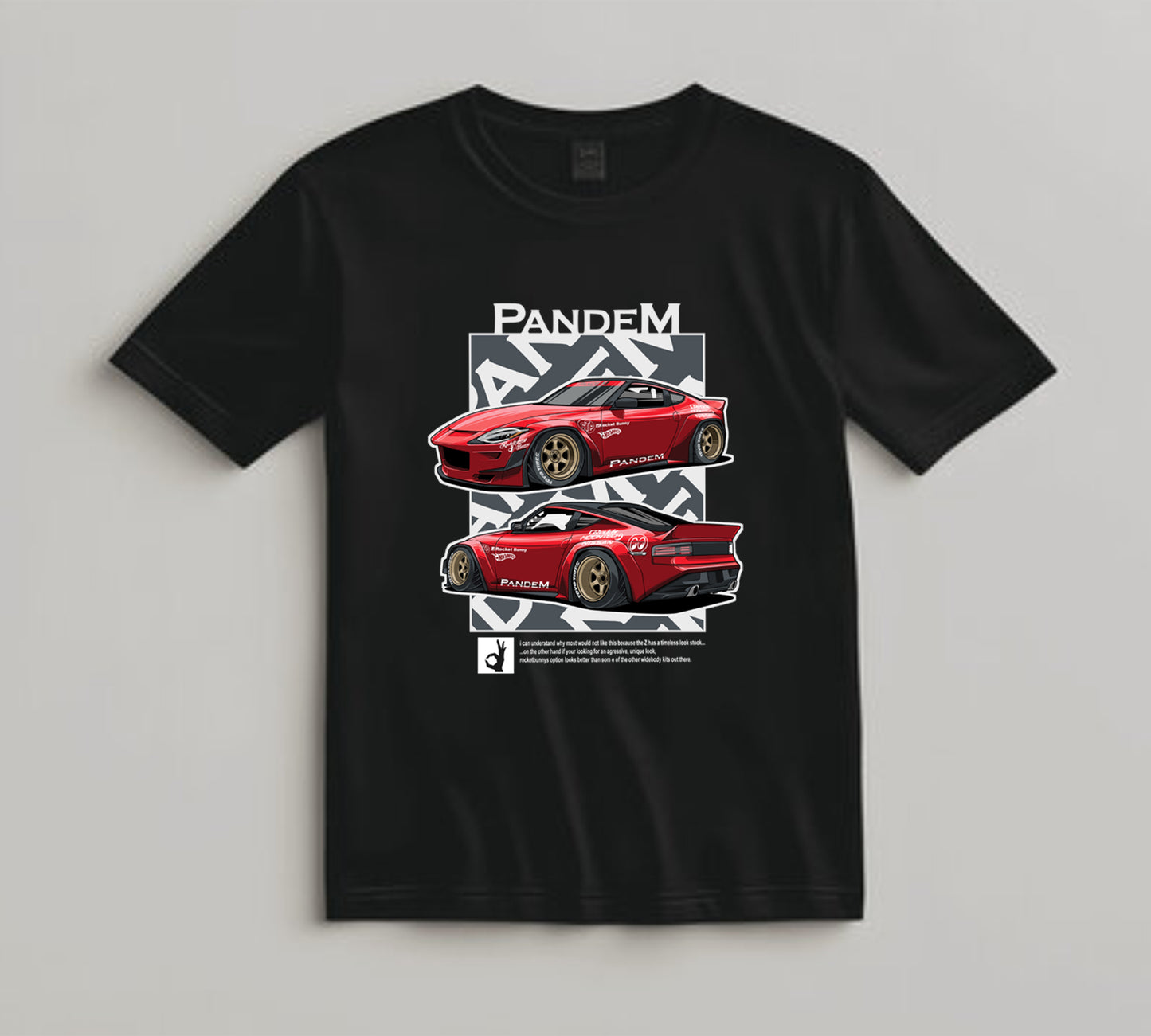 Jdm Car DTF Transfer Iron On Heat Transfer - Ready to Press, Red Widebody Coupe DTF Transfer 10483