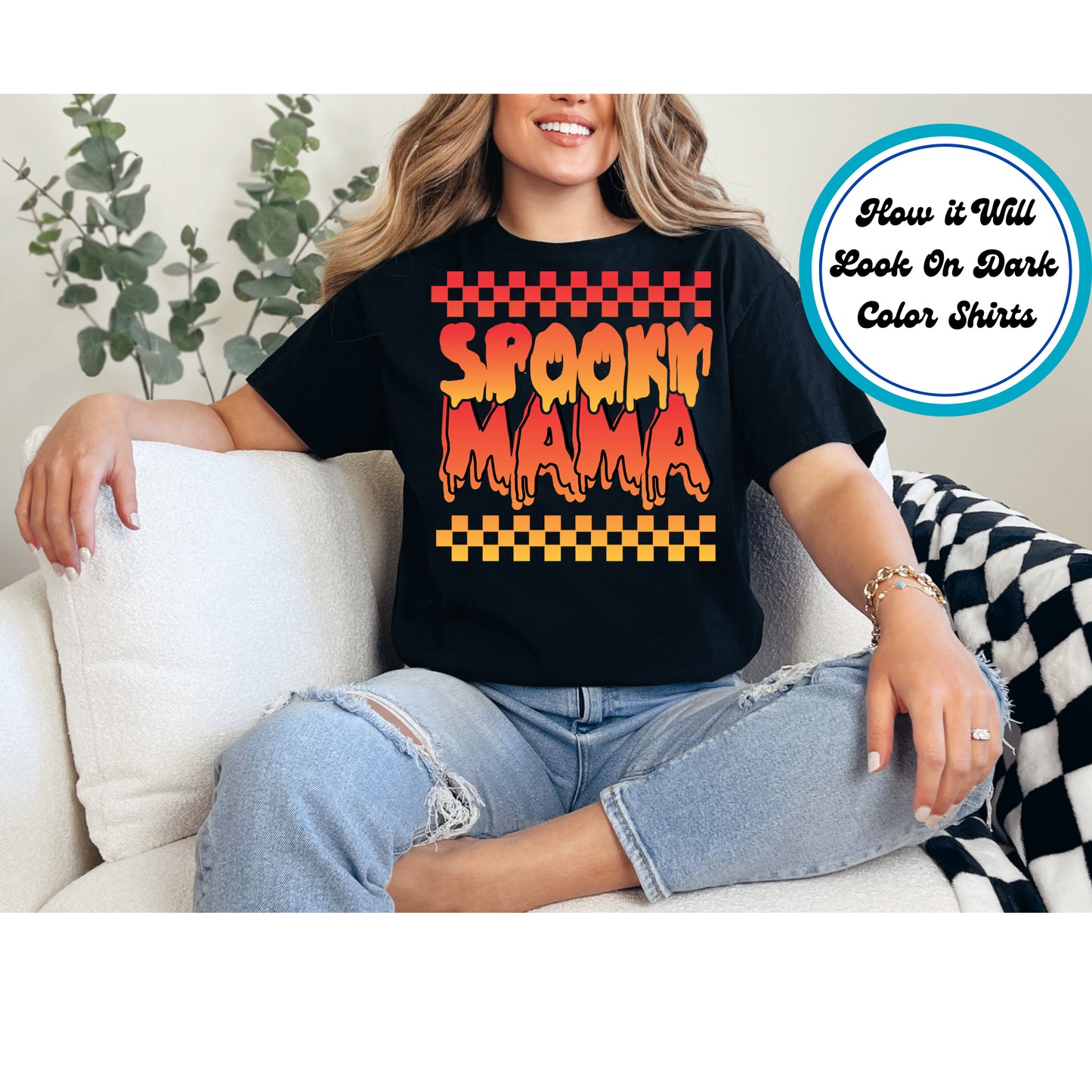 Spooky Mama Halloween DTF Transfer – Ready to Press DTF Iron On Heat Transfer 10846