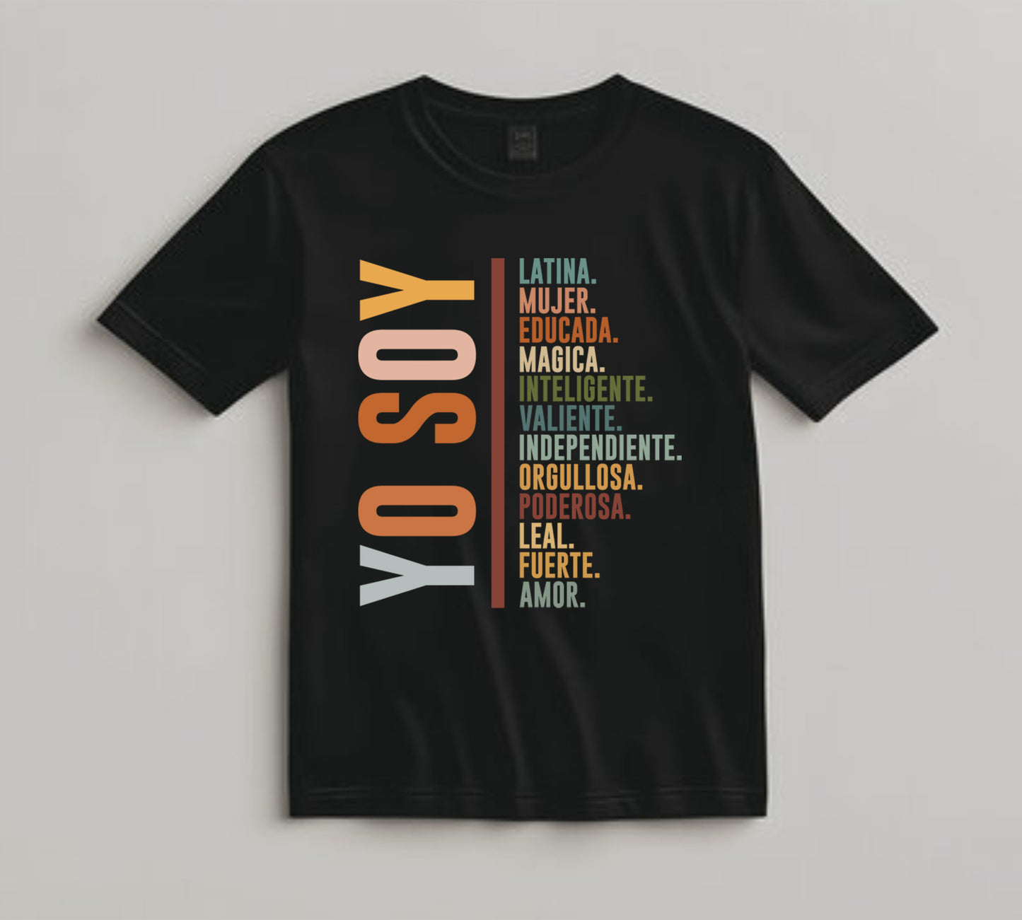 Yo Soy Latina Empowerment DTF Transfer – Hispanic Heritage Month Ready to Press Iron on Heat Transfer DIY Shirts 11225