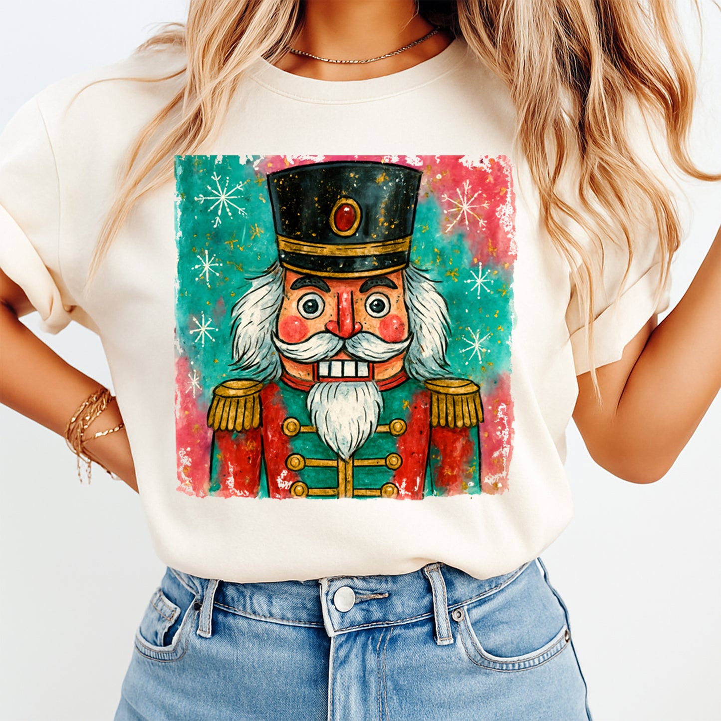 Christmas DTF Transfer – Vintage Nutcracker Soldier Ready to Press Iron On Heat Transfer for DIY Shirts 11687