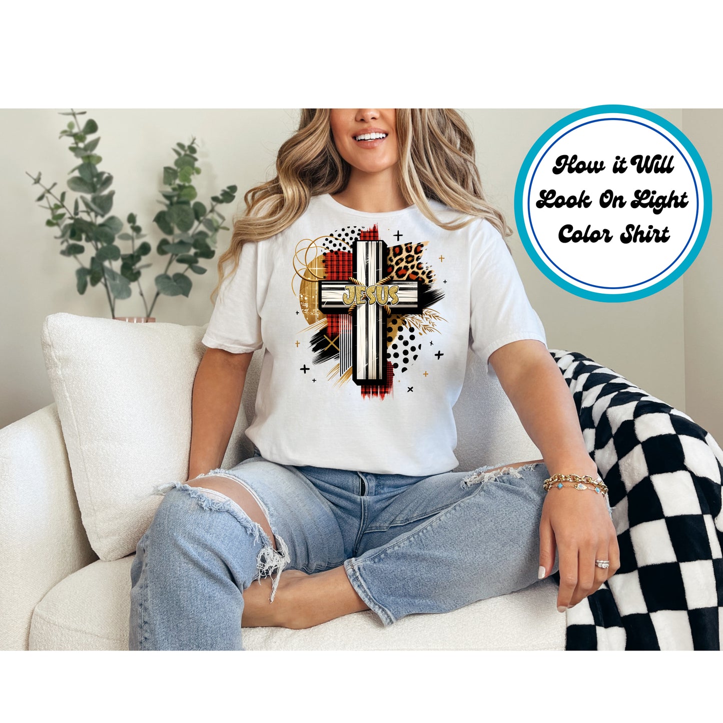 Easter DTF Transfer Iron On Heat Transfer - Ready to Press, Jesus DTF Transfer | Ready to Press | Easter Design 4664