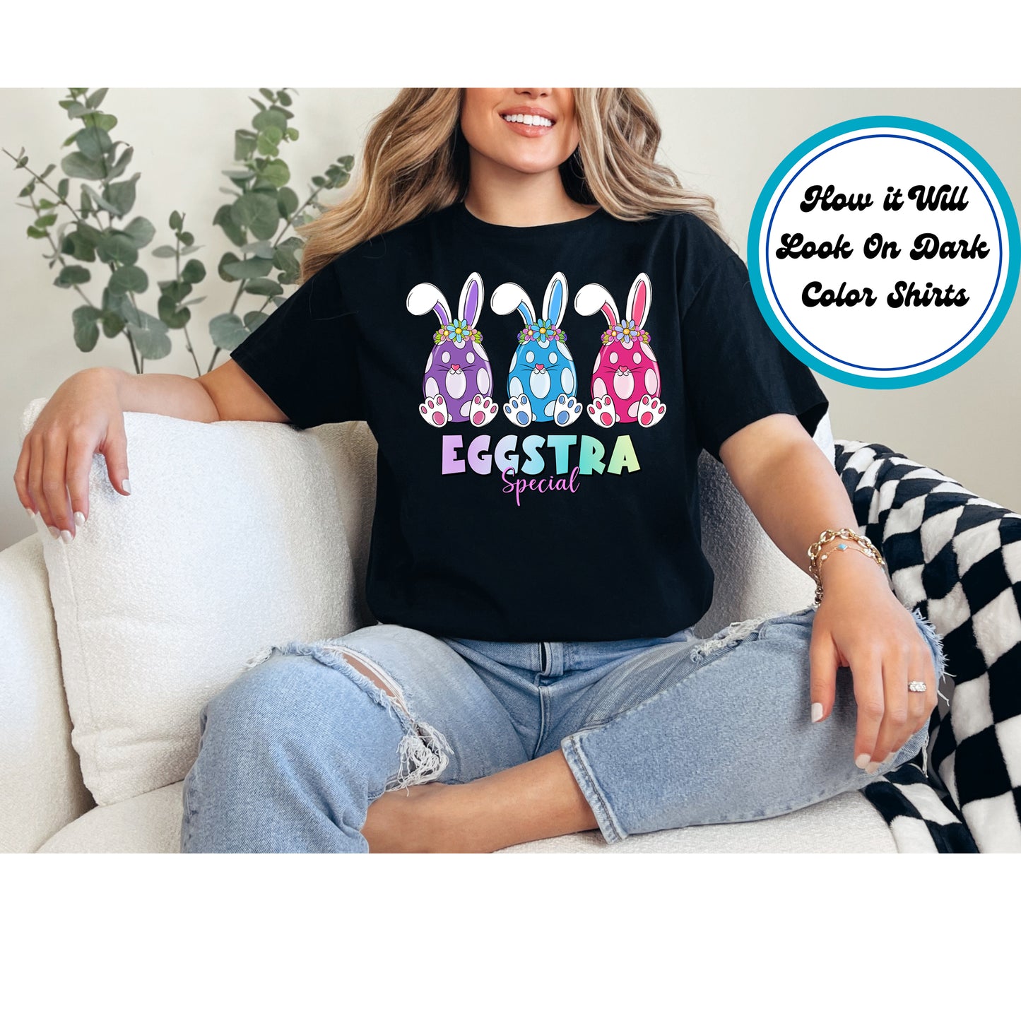 Easter DTF Transfer Iron On Heat Transfer - Ready to Press, Eggstra Special DTF Transfer | Ready to Press | Easter Design 4725