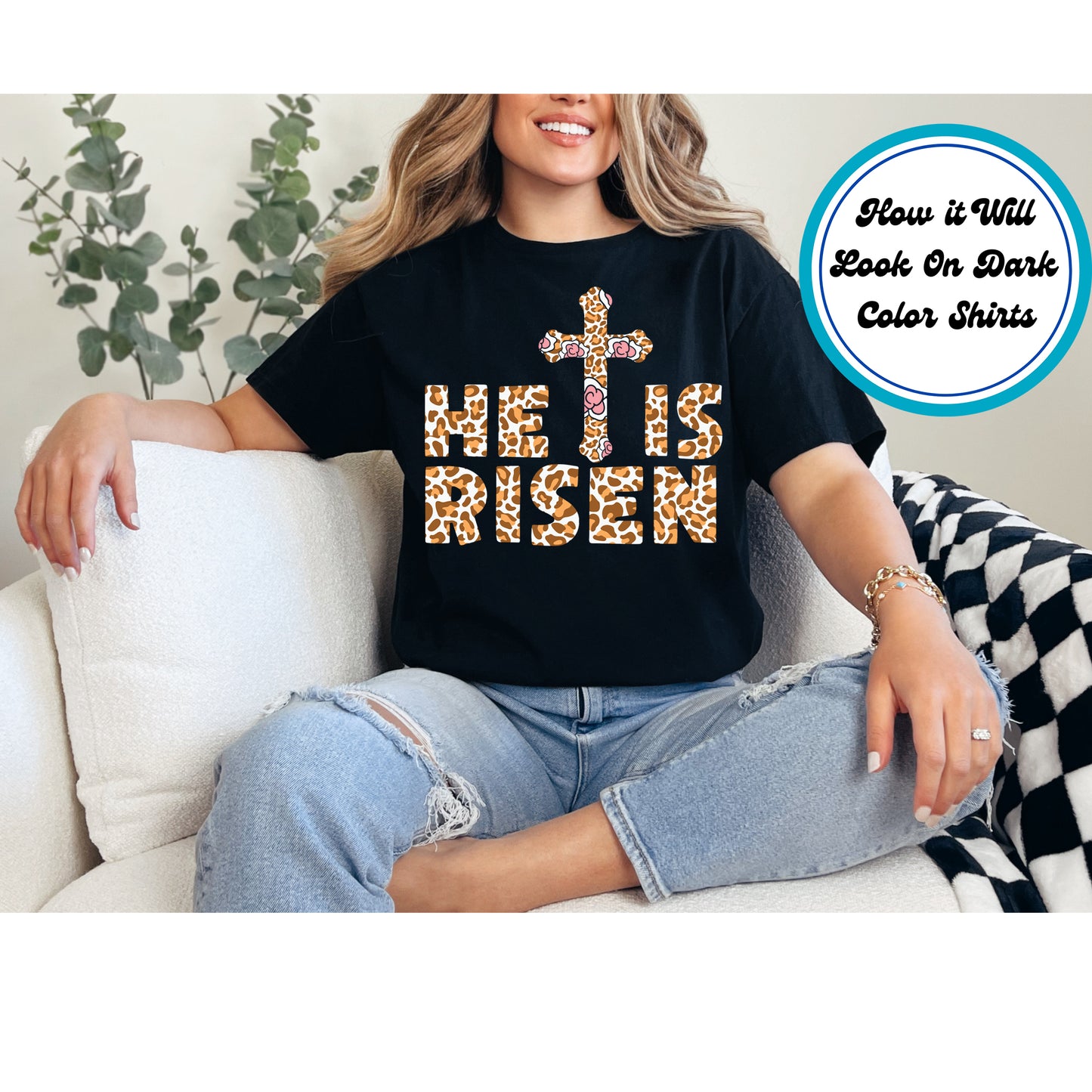 Easter DTF Transfer Iron On Heat Transfer - Ready to Press, He Is Risen DTF Transfer | Ready to Press | Easter Design 4850