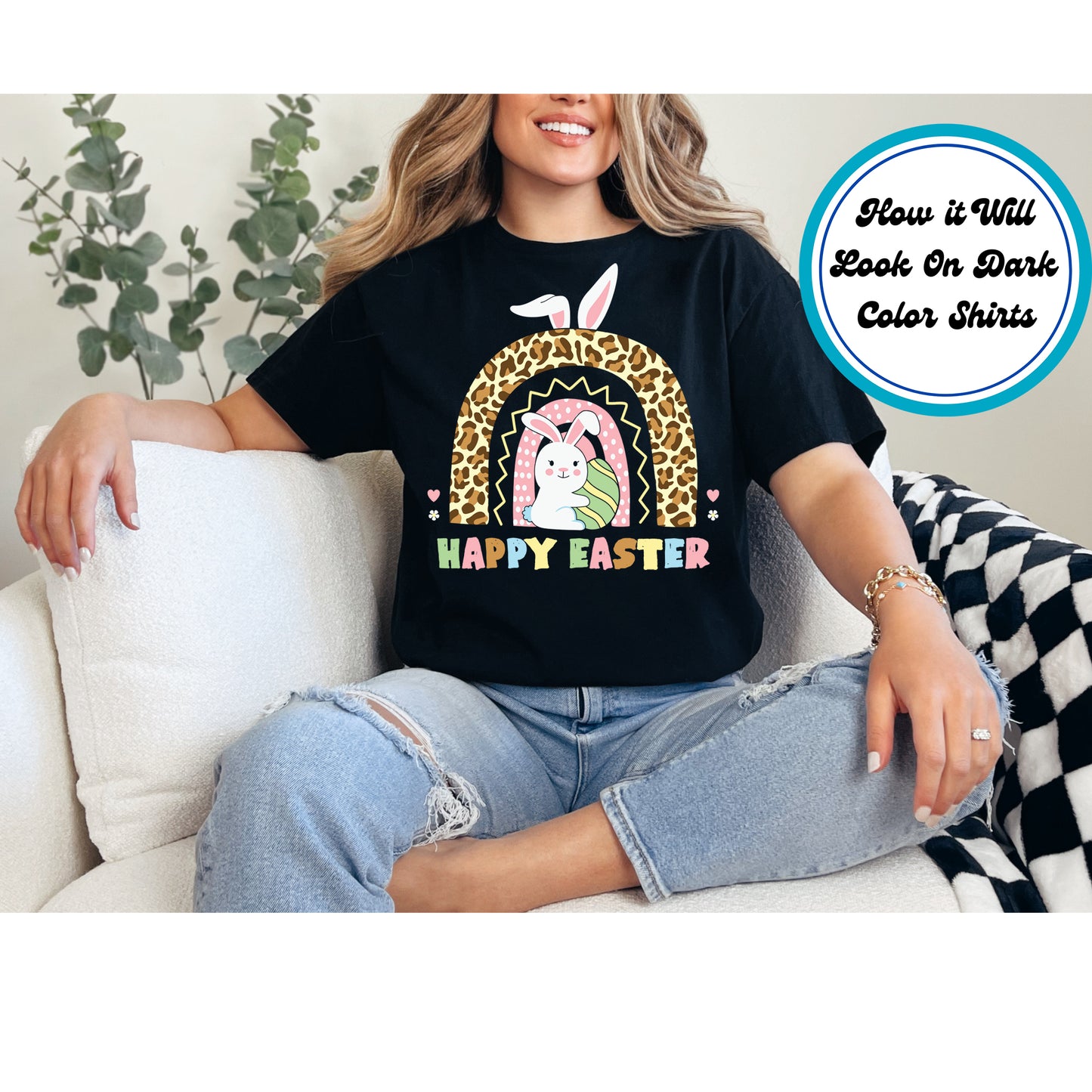 Easter DTF Transfer Iron On Heat Transfer - Ready to Press, Happy Easter DTF Transfer | Ready to Press | Easter Design 4853