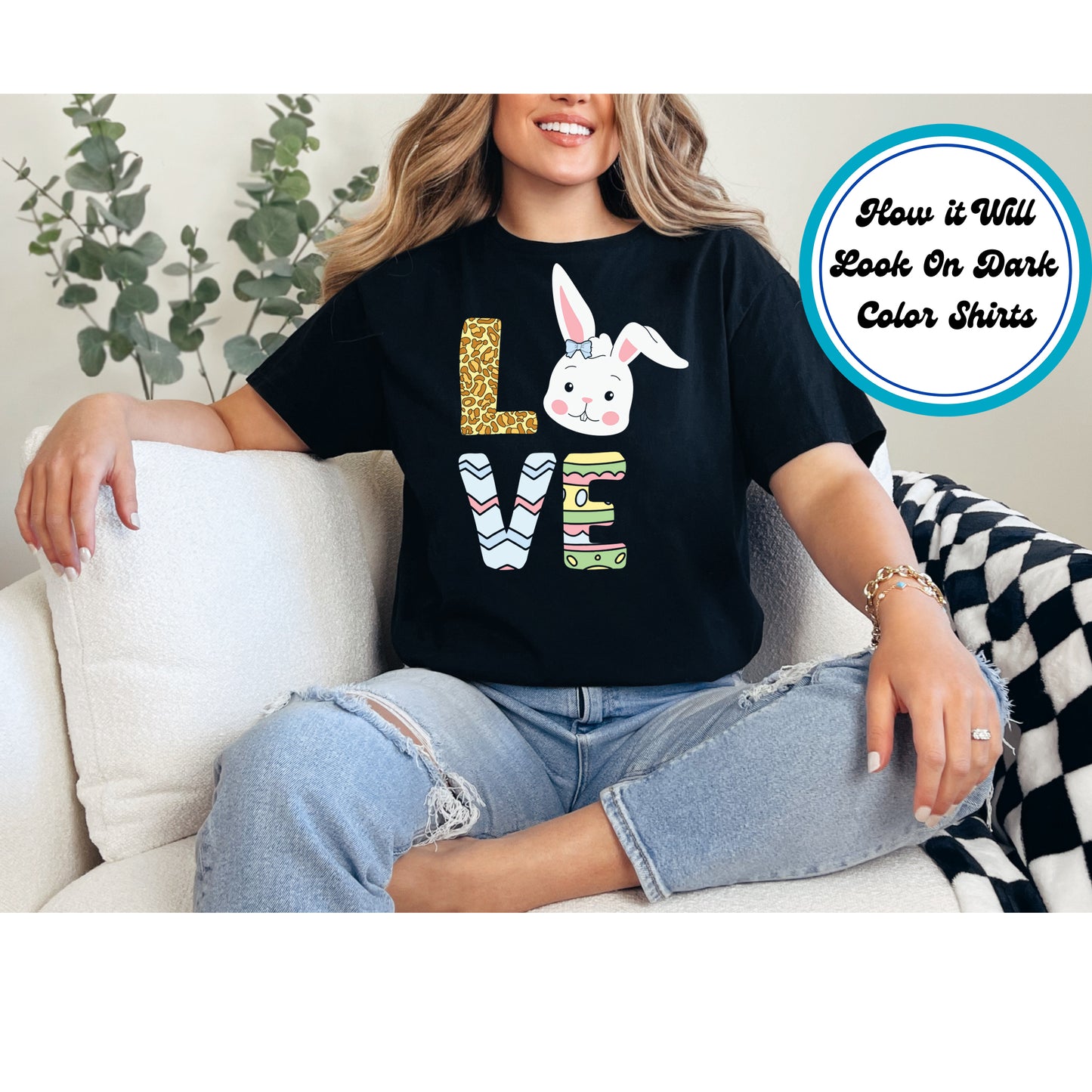 Easter DTF Transfer Iron On Heat Transfer - Ready to Press, LOVE DTF Transfer | Ready to Press | Easter Design 4858