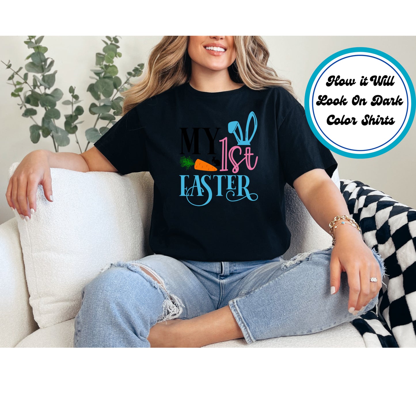 Easter DTF Transfer Iron On Heat Transfer - Ready to Press, My 1st Easter DTF Transfer | Ready to Press | Easter Design 4991