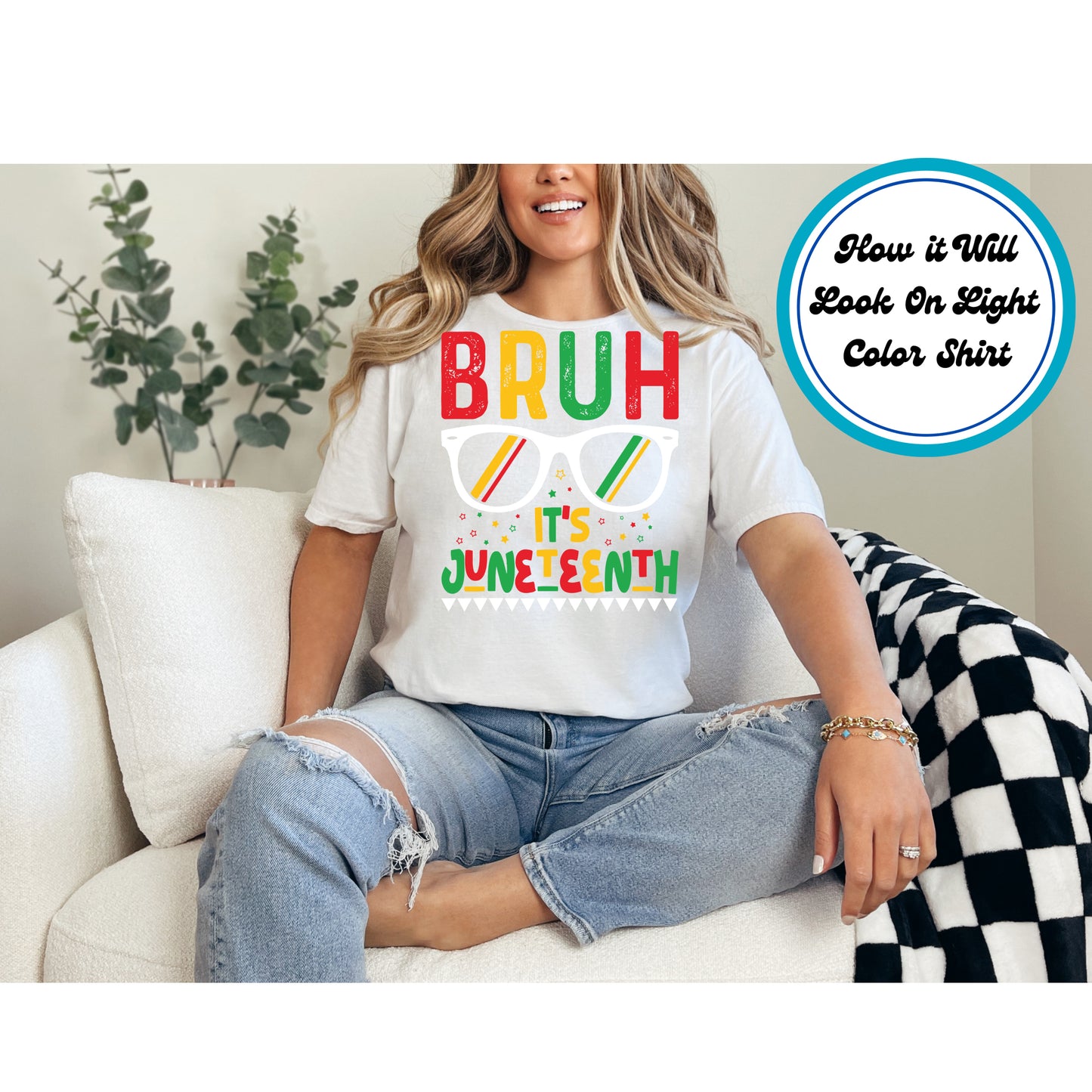 Juneteenth DTF Transfer Iron On Heat Transfer - Ready to Press, Bruh It’s Juneteenth DTF Transfer 6011