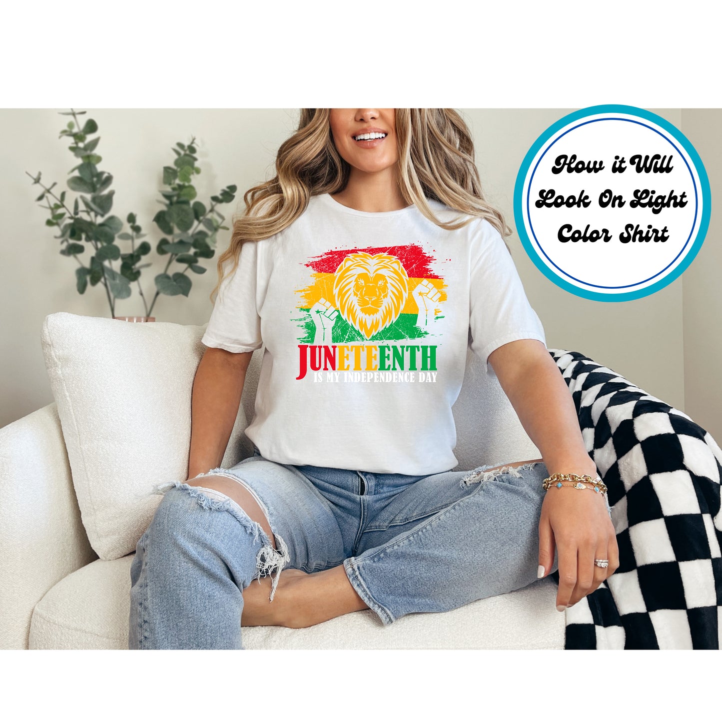 Juneteenth DTF Transfer Iron On Heat Transfer - Ready to Press, Juneteenth is My Independence Day DTF Transfer 6053