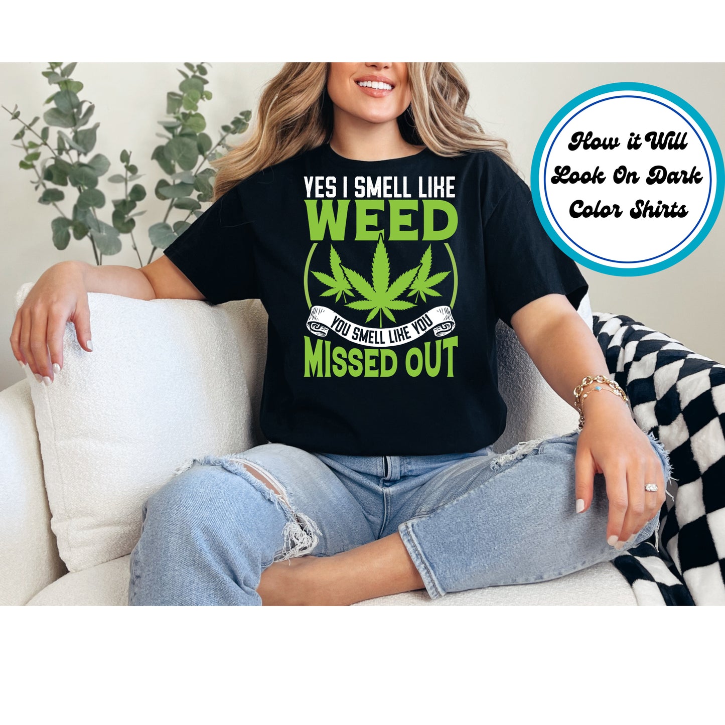Cannabis DTF Transfer Iron On Heat Transfer - Ready to Press, Funny 420 DTF Transfer 6186