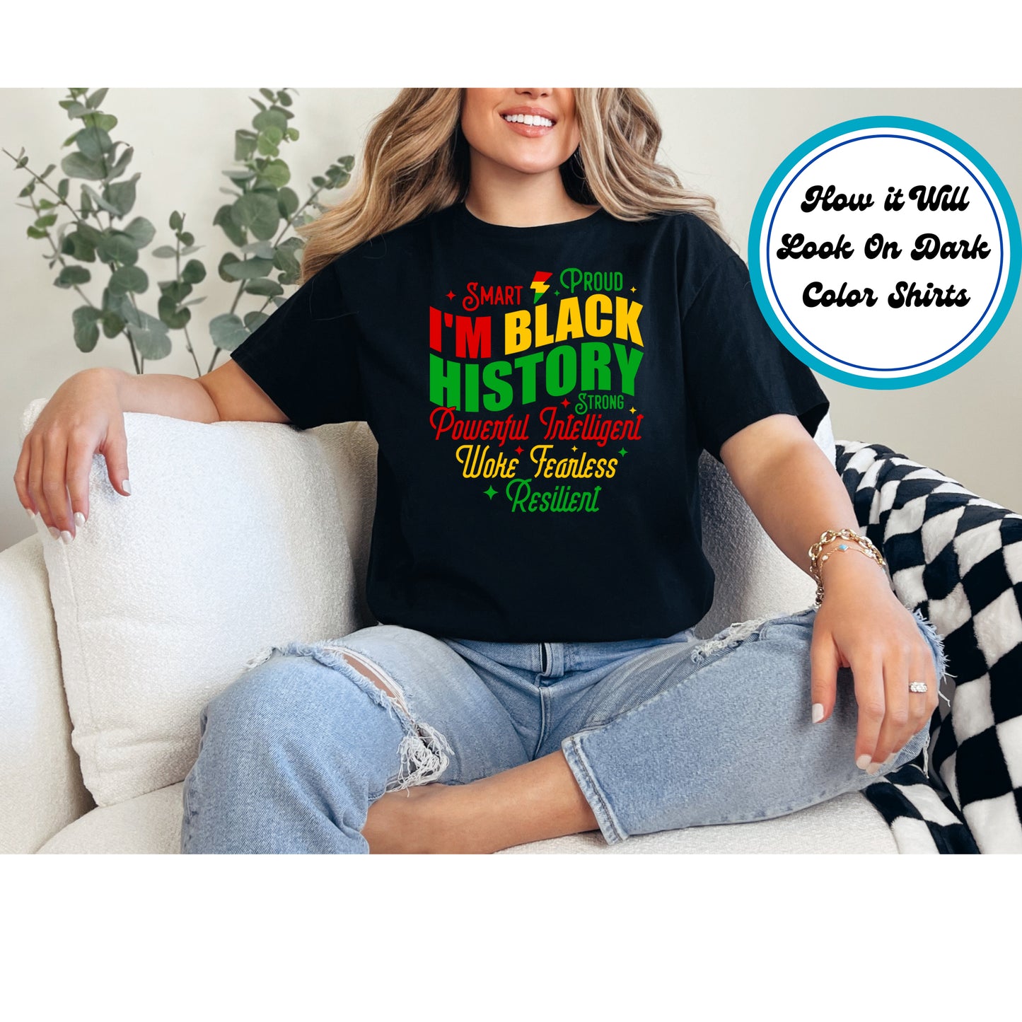 Juneteenth DTF Transfer Iron On Heat Transfer - Ready to Press, I'm Black History DTF Transfer 6367
