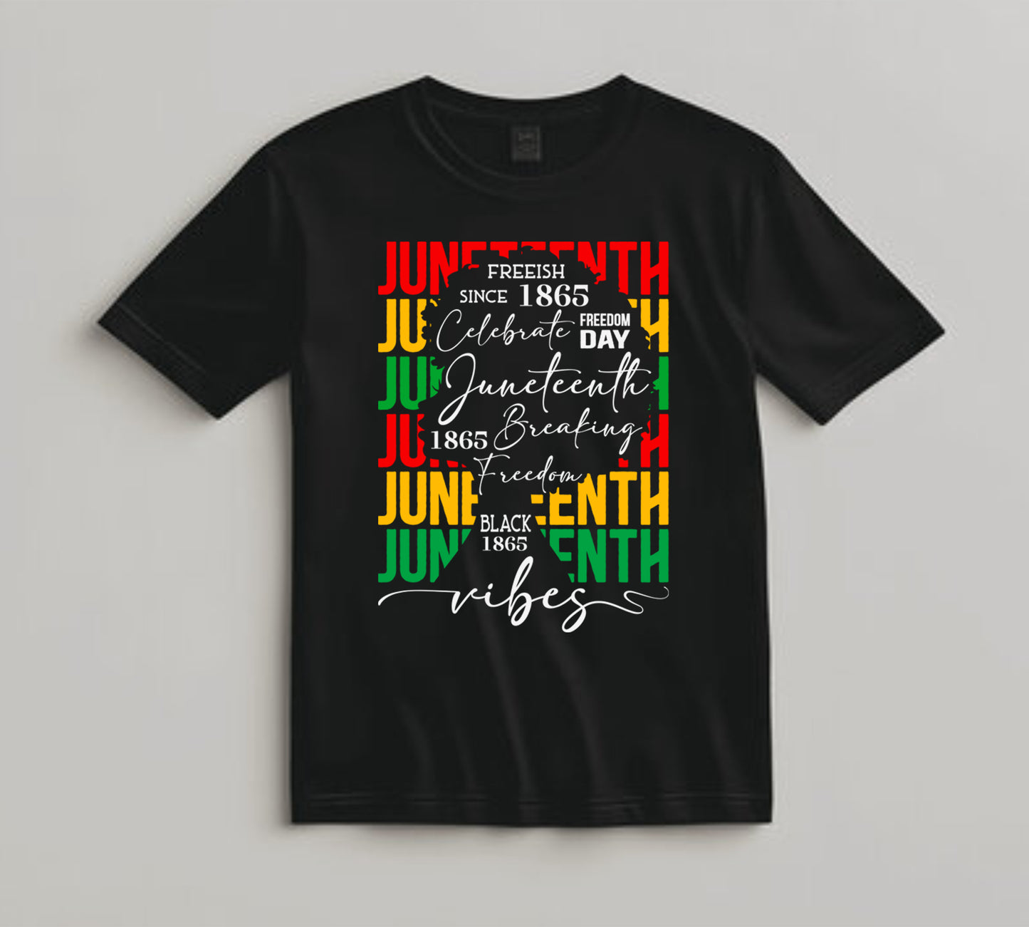 Juneteenth DTF Transfer Iron On Heat Transfer - Ready to Press, Juneteenth Vibes DTF Transfer 6569
