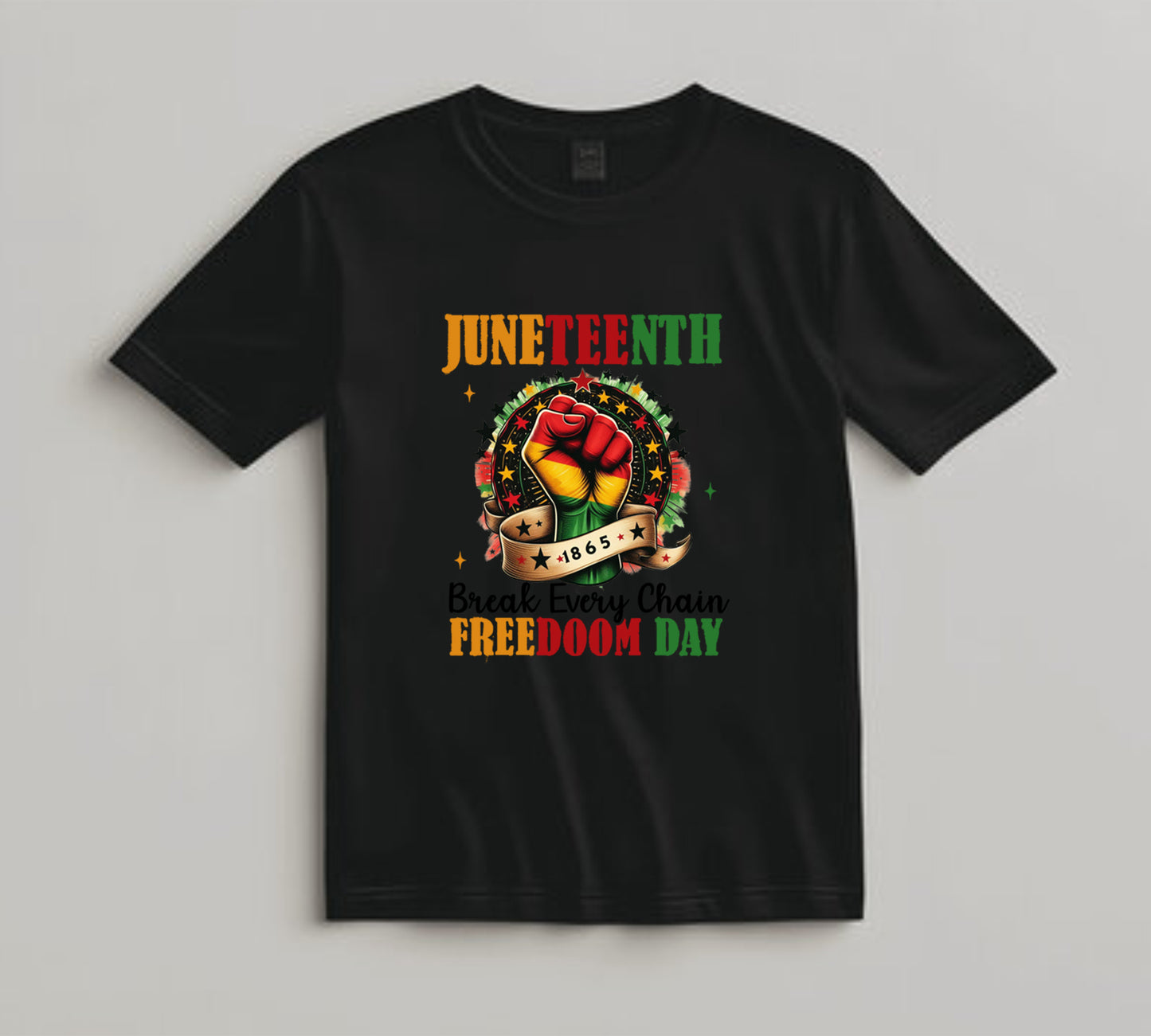Juneteenth DTF Transfer Iron On Heat Transfer - Ready to Press, Breaking Every Chain DTF Transfer 6570