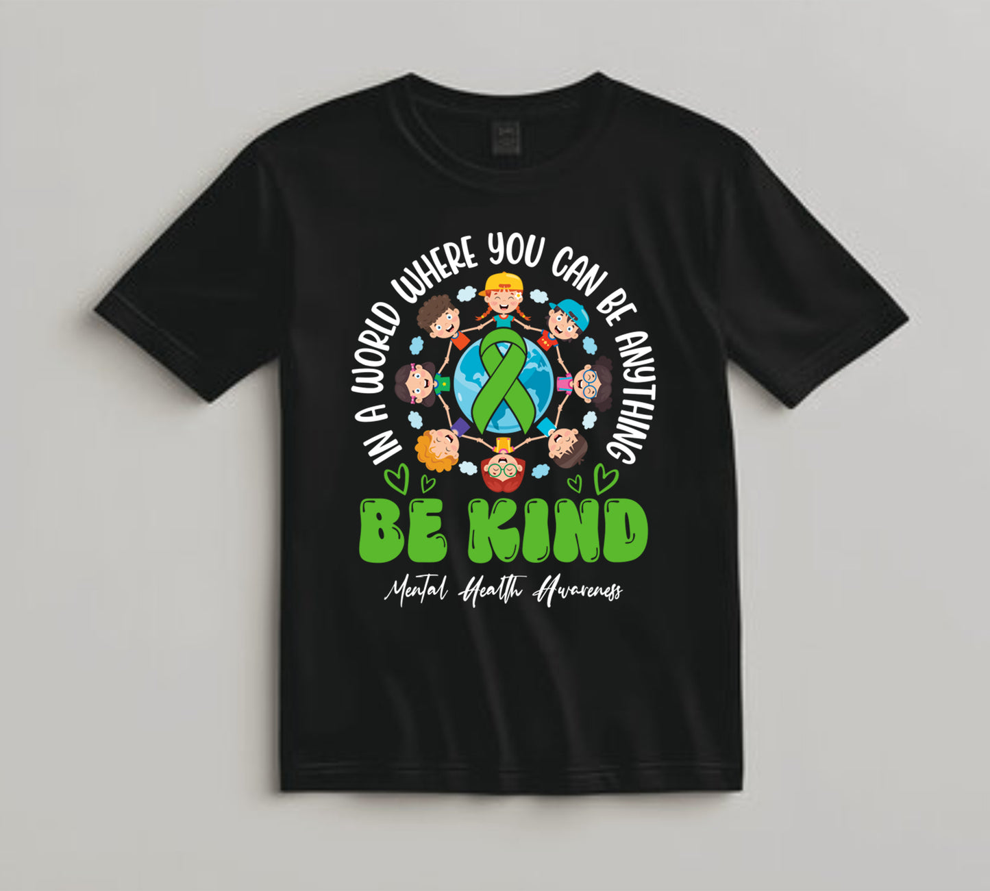 Mental Health Awareness DTF Transfer Iron On Heat Transfer - Ready to Press, Be Kind DTF Transfer 6822