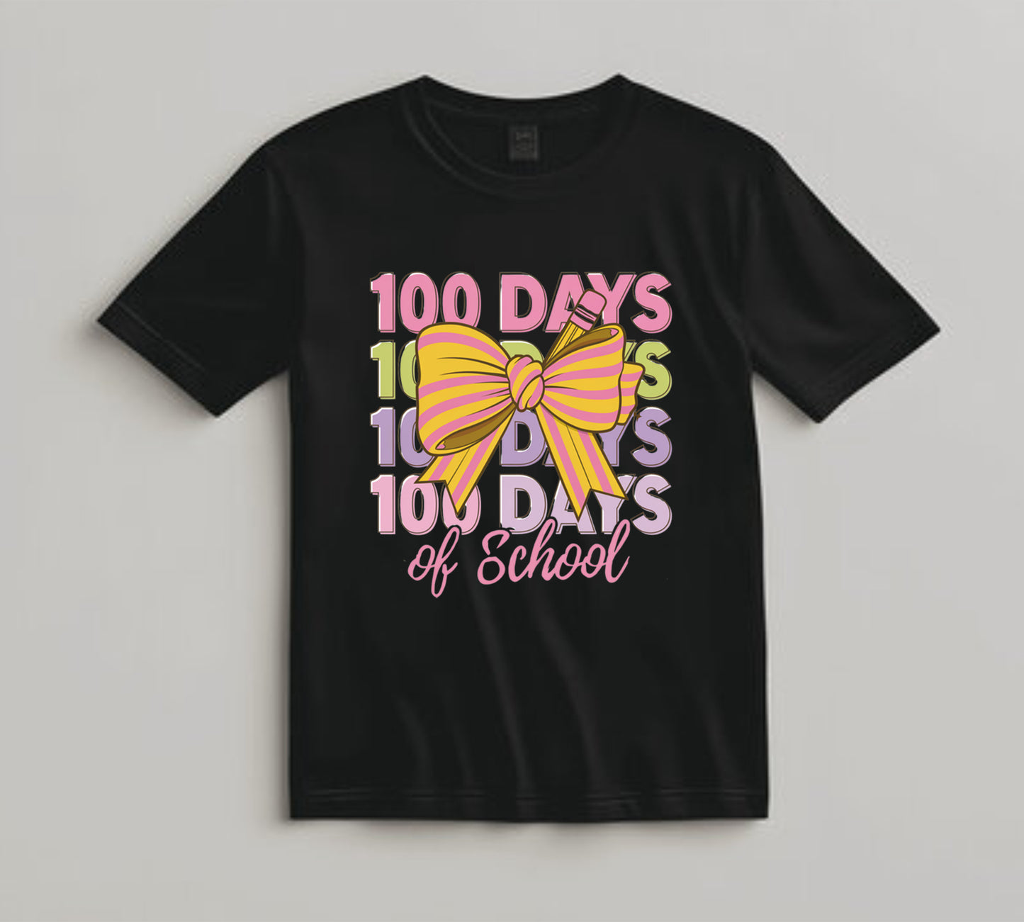 Teacher DTF Transfer Iron On Heat Transfer - Ready to Press, 100 Days of School DTF Transfer 6869