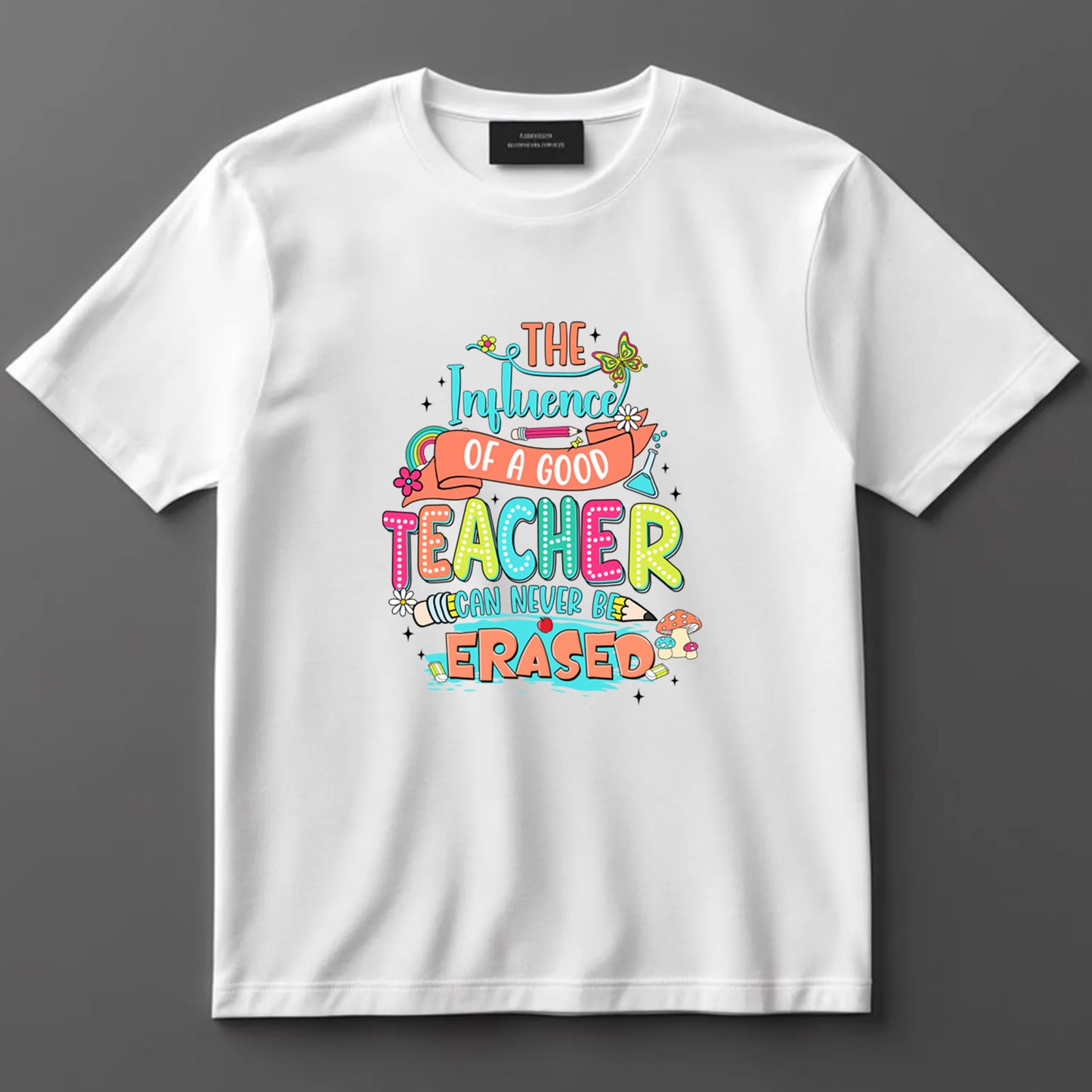 Teacher DTF Transfer Iron On Heat Transfer - Ready to Press, Teacher Influence DTF Transfer 6889