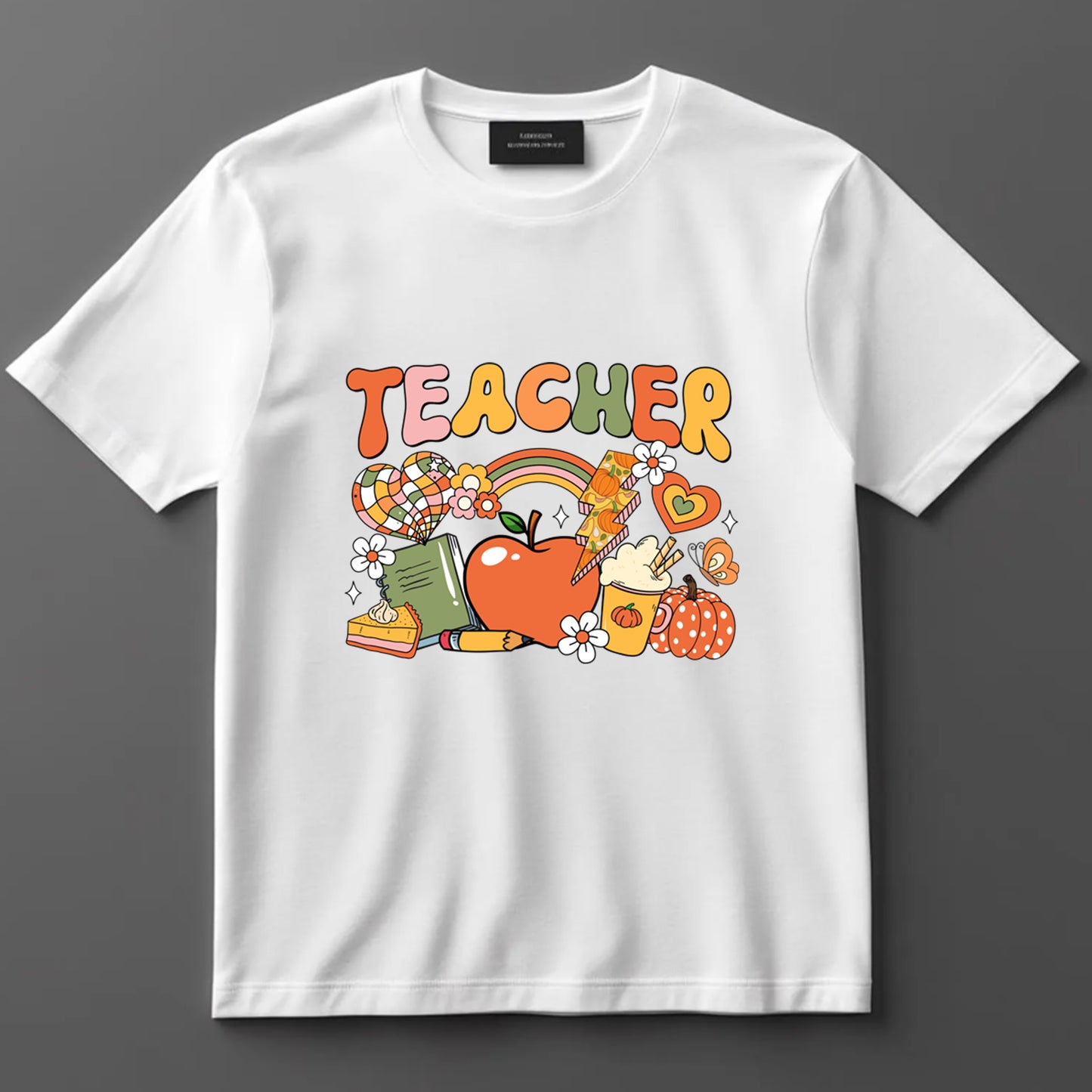 Teacher DTF Transfer Iron On Heat Transfer - Ready to Press, Fall Teacher DTF Transfer 6899