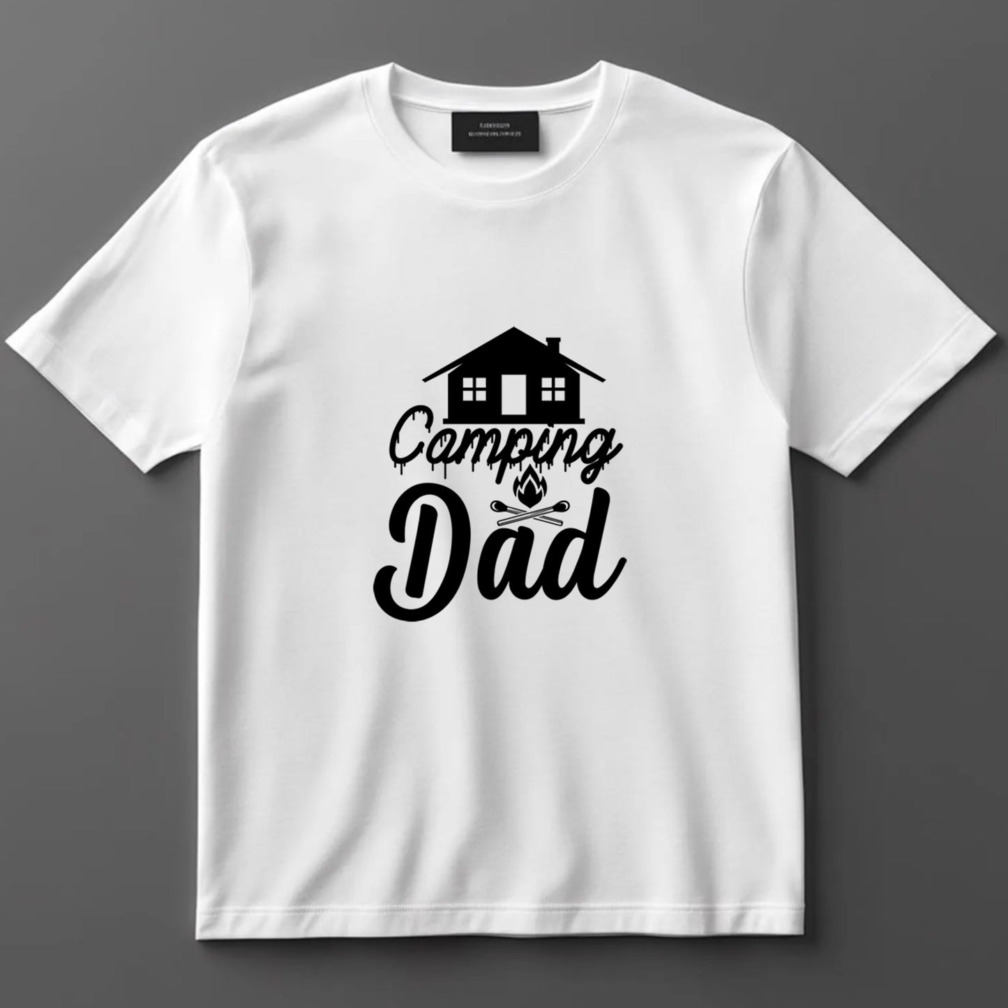Camping DTF Transfer Iron On Heat Transfer - Ready to Press, Camping Dad DTF transfer 6961
