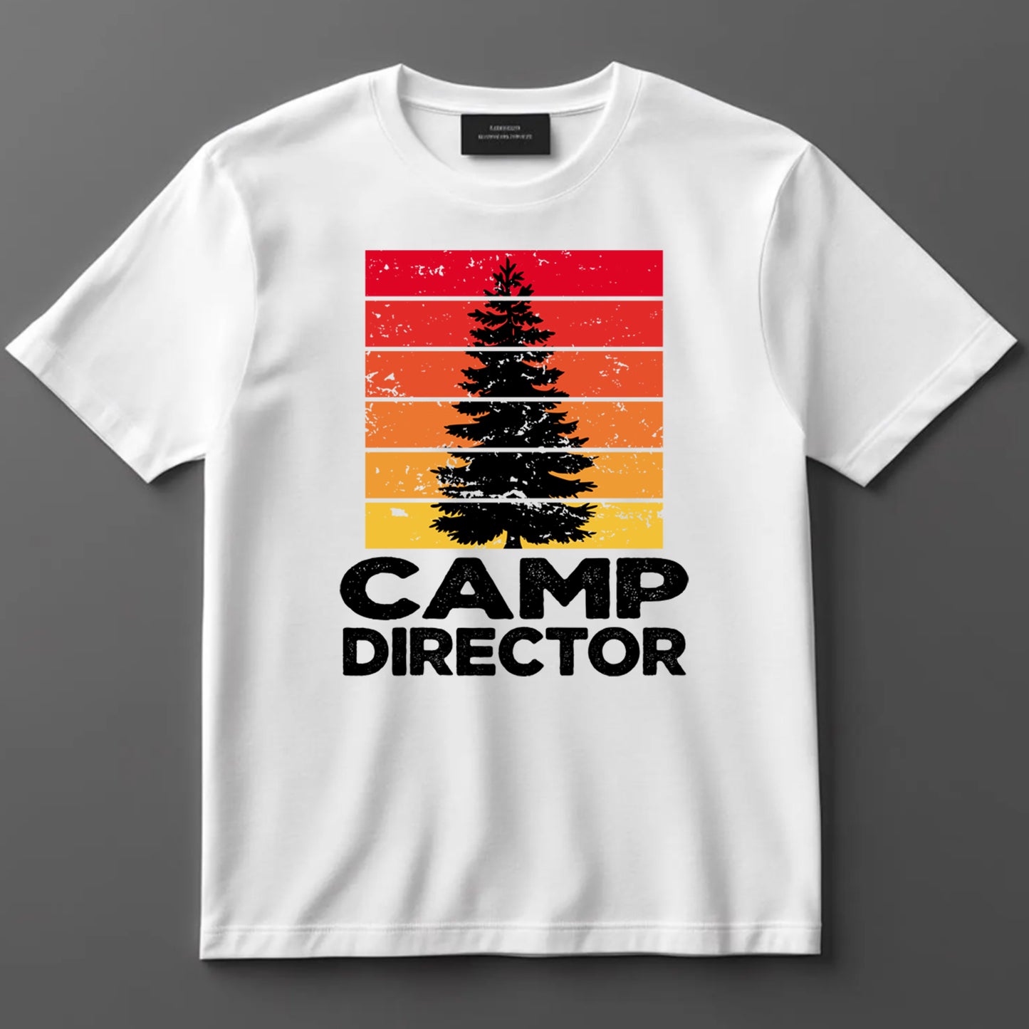 Camping DTF Transfer Iron On Heat Transfer - Ready to Press, Camp Director DTF transfer 6969