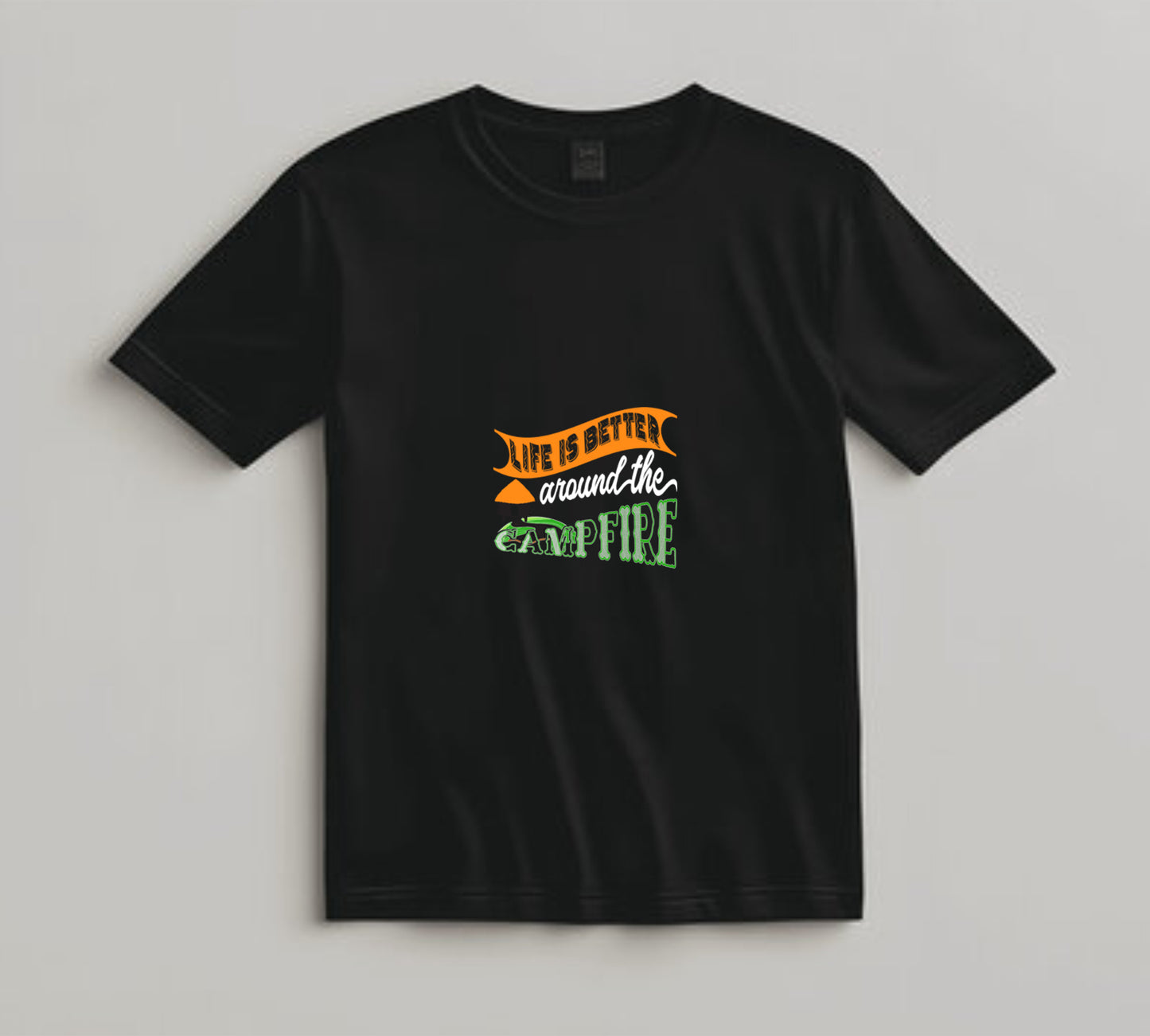Camping DTF Transfer Iron On Heat Transfer - Ready to Press, Life is Better Around the Campfire DTF Transfer 7043