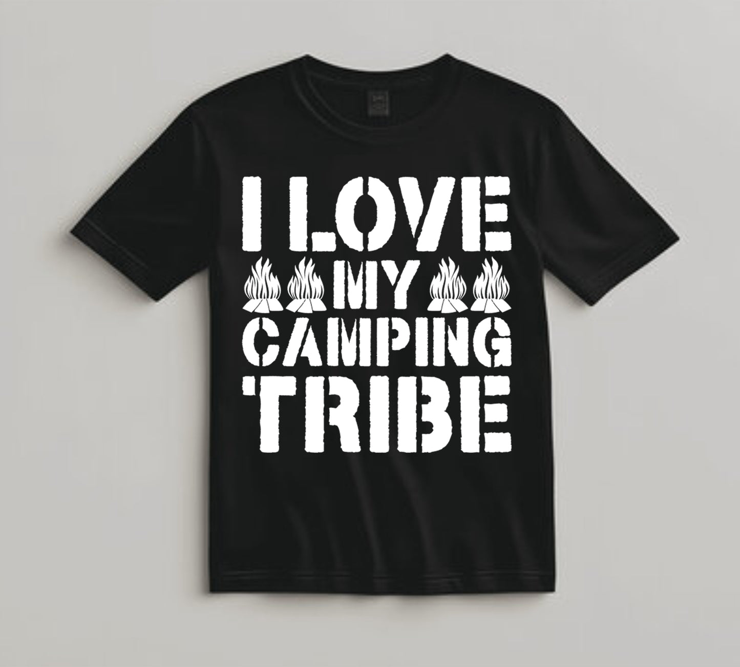 Camping DTF Transfer Iron On Heat Transfer - Ready to Press, I Love My Camping Tribe DTF Transfer 7053