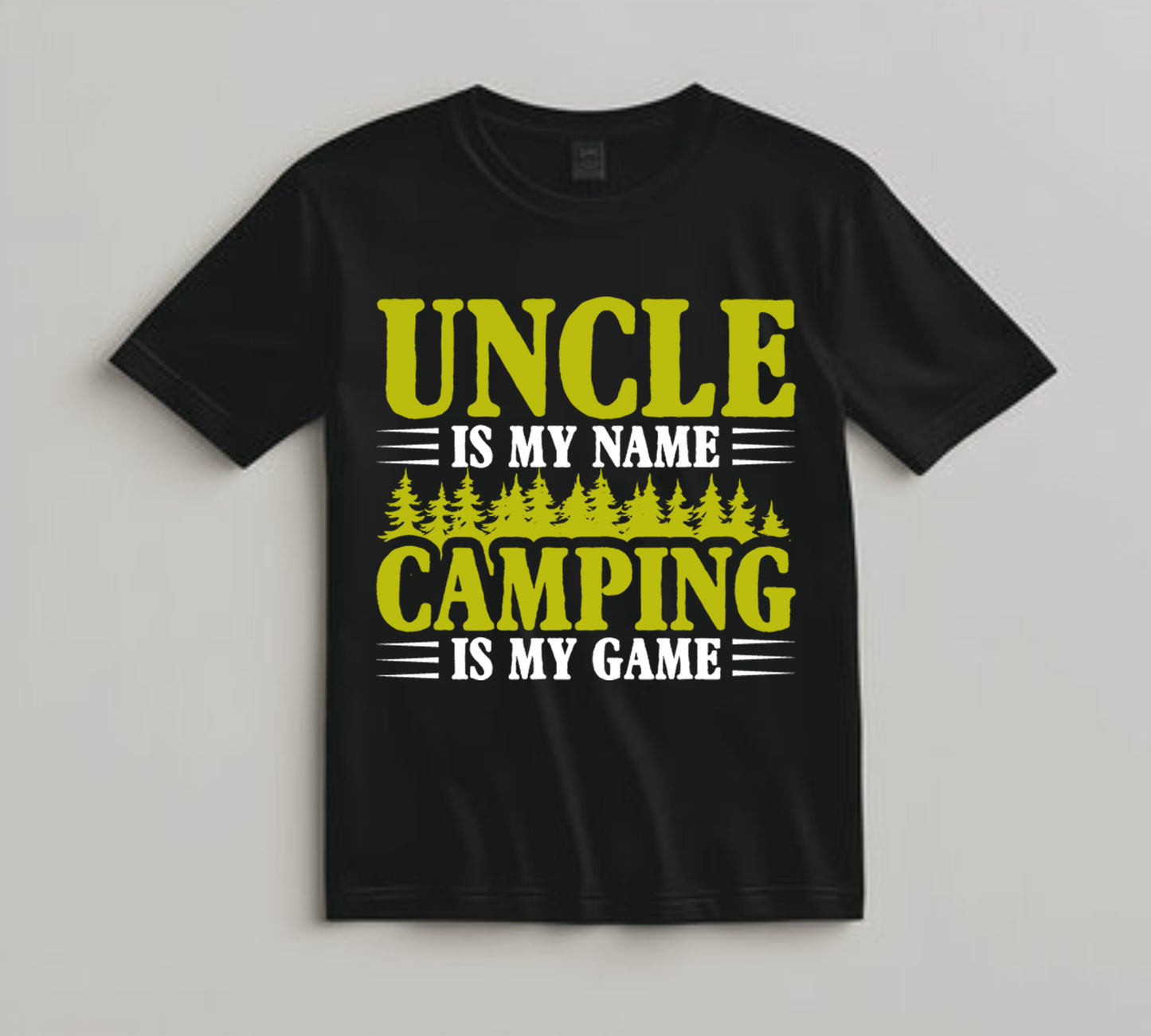 Camping DTF Transfer Iron On Heat Transfer - Ready to Press, Uncle Camping Is My Game DTF Transfer 7068