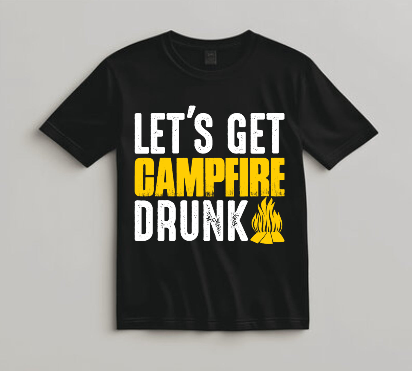 Camping DTF Transfer Iron On Heat Transfer - Ready to Press, Let’s Get Campfire Drunk DTF Transfer 7102