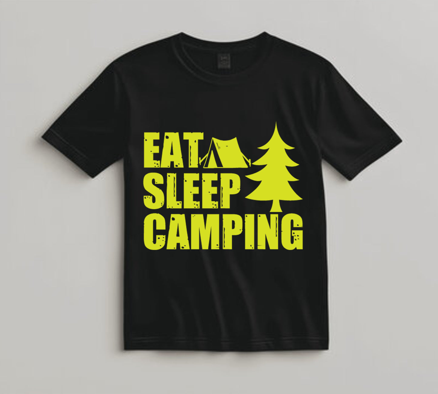 Camping DTF Transfer Iron On Heat Transfer - Ready to Press, Eat Sleep Camping DTF Transfer 7105