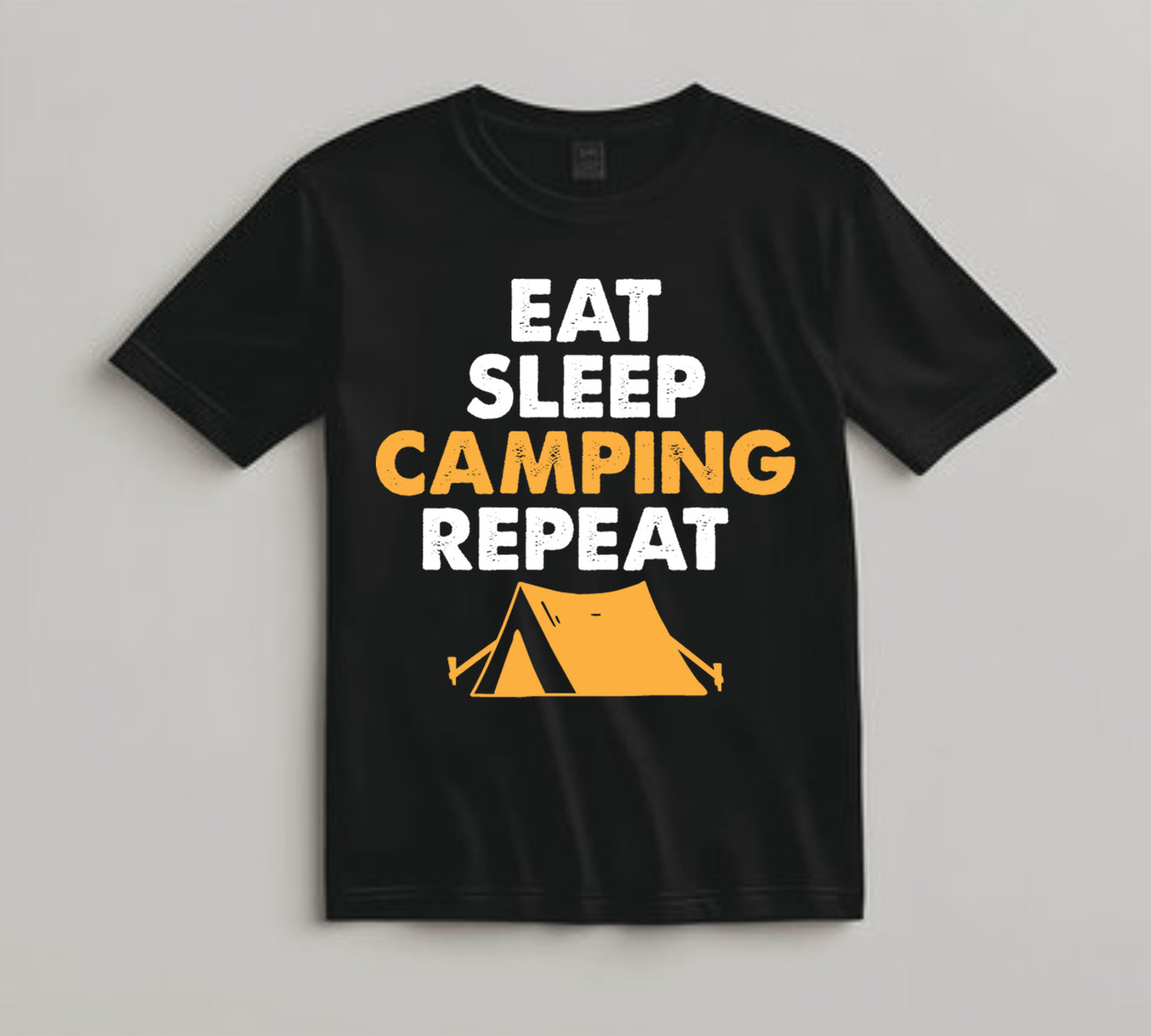 Camping DTF Transfer Iron On Heat Transfer - Ready to Press, Eat Sleep Camping DTF Transfer 7106