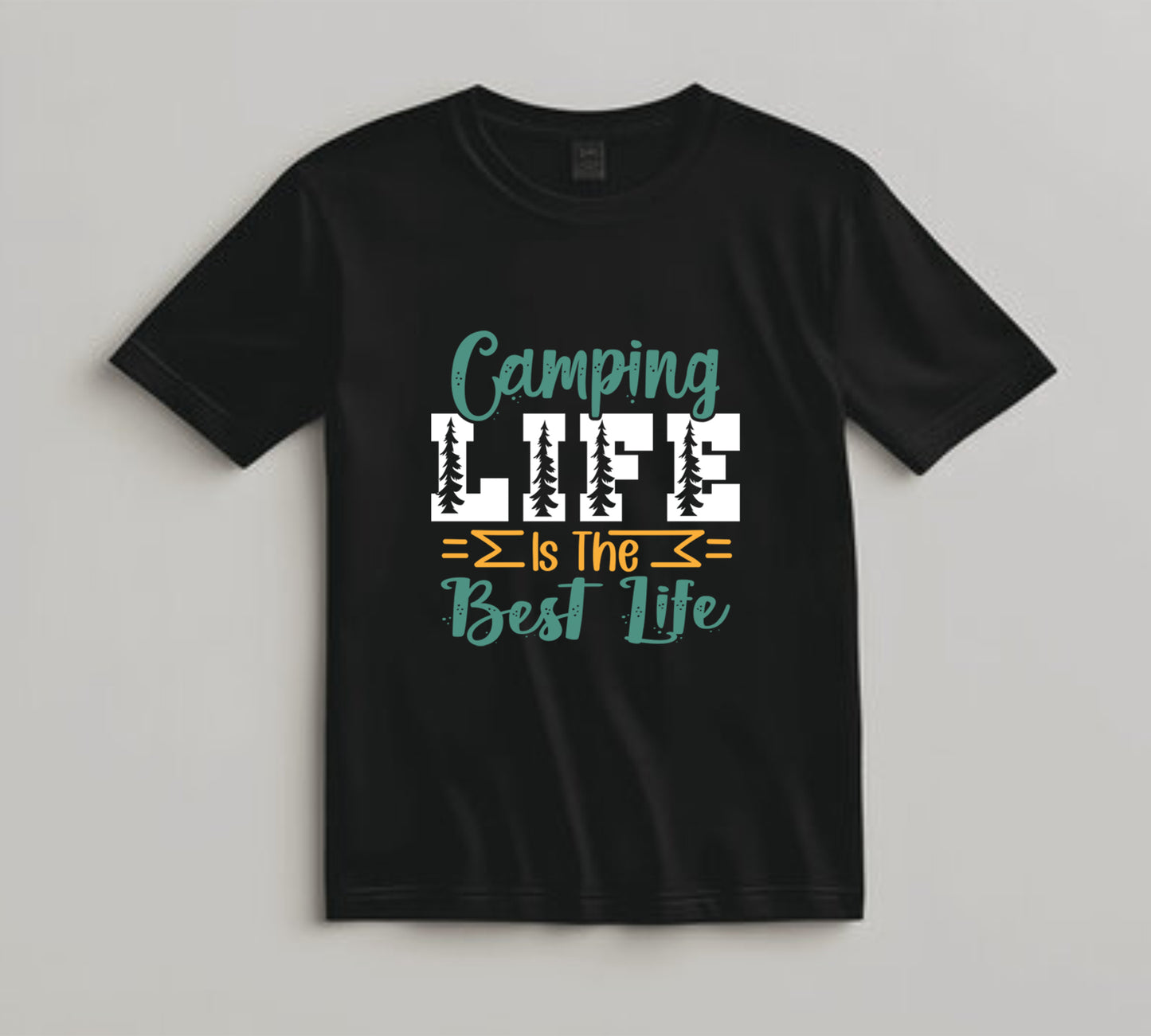 Camping DTF Transfer Iron On Heat Transfer - Ready to Press, Camping Life Is the Best Life DTF Transfer 7108