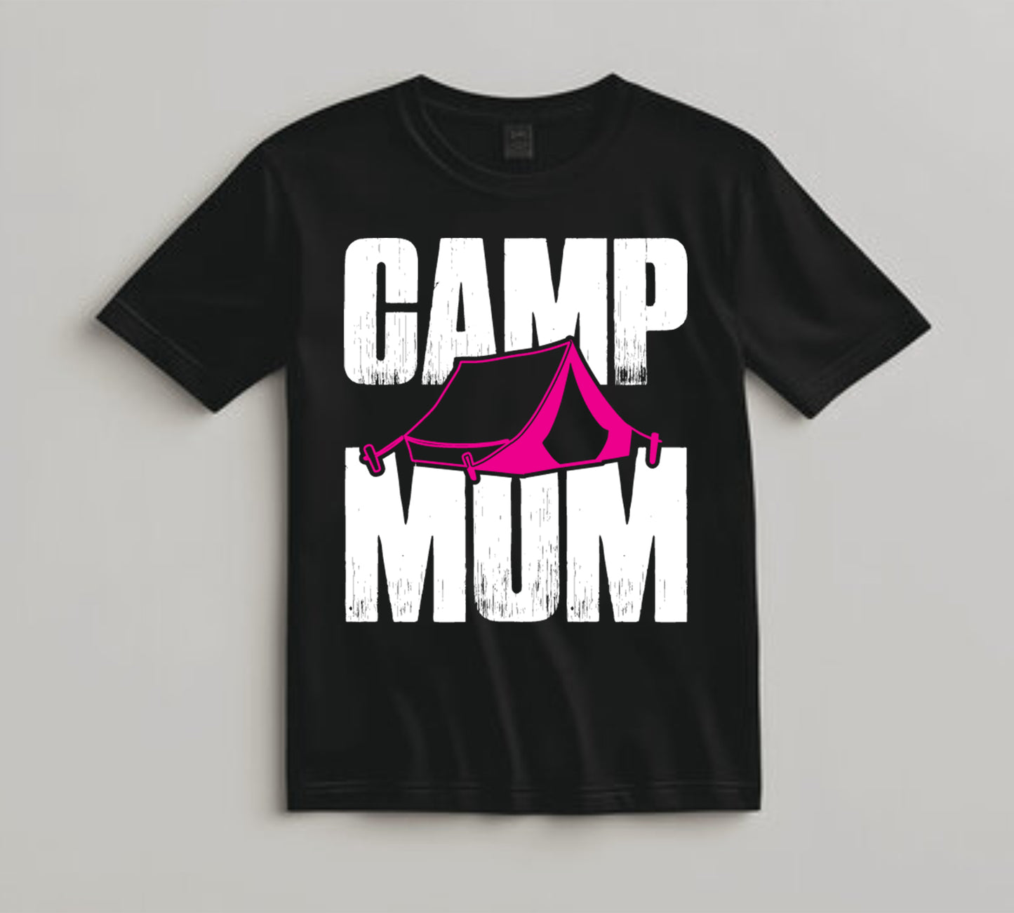 Camping DTF Transfer Iron On Heat Transfer - Ready to Press, Camp Mum DTF Transfer 7114