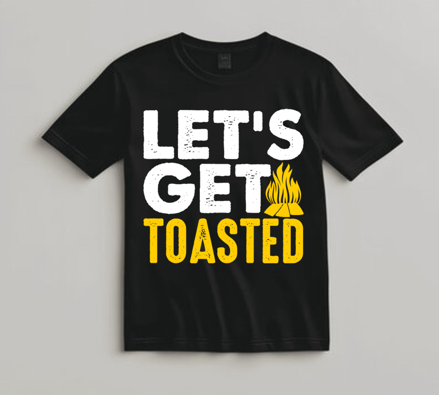 Camping DTF Transfer Iron On Heat Transfer - Ready to Press, Let’s Get Toasted DTF Transfer 7143