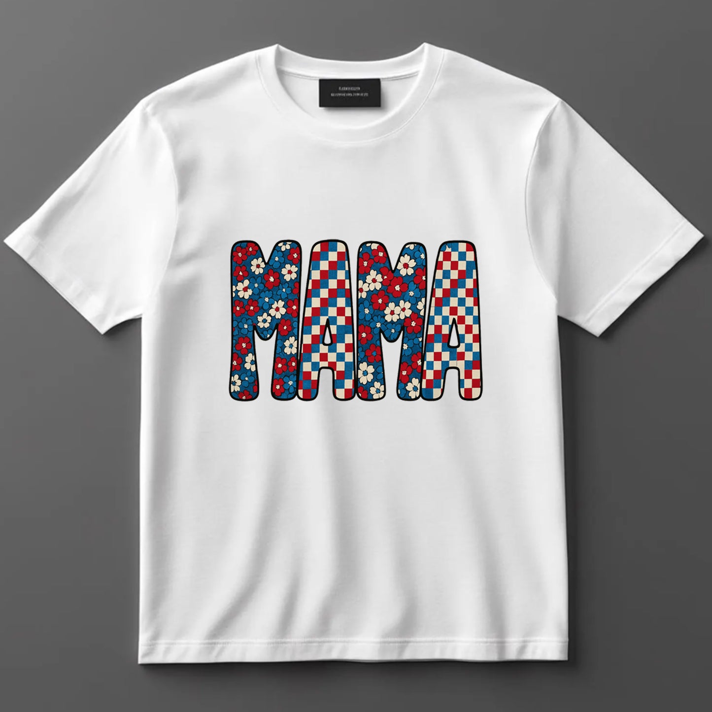 4th Of July DTF Transfer Iron On Heat Transfer - Ready to Press, Patriotic Mama DTF Transfer 7152