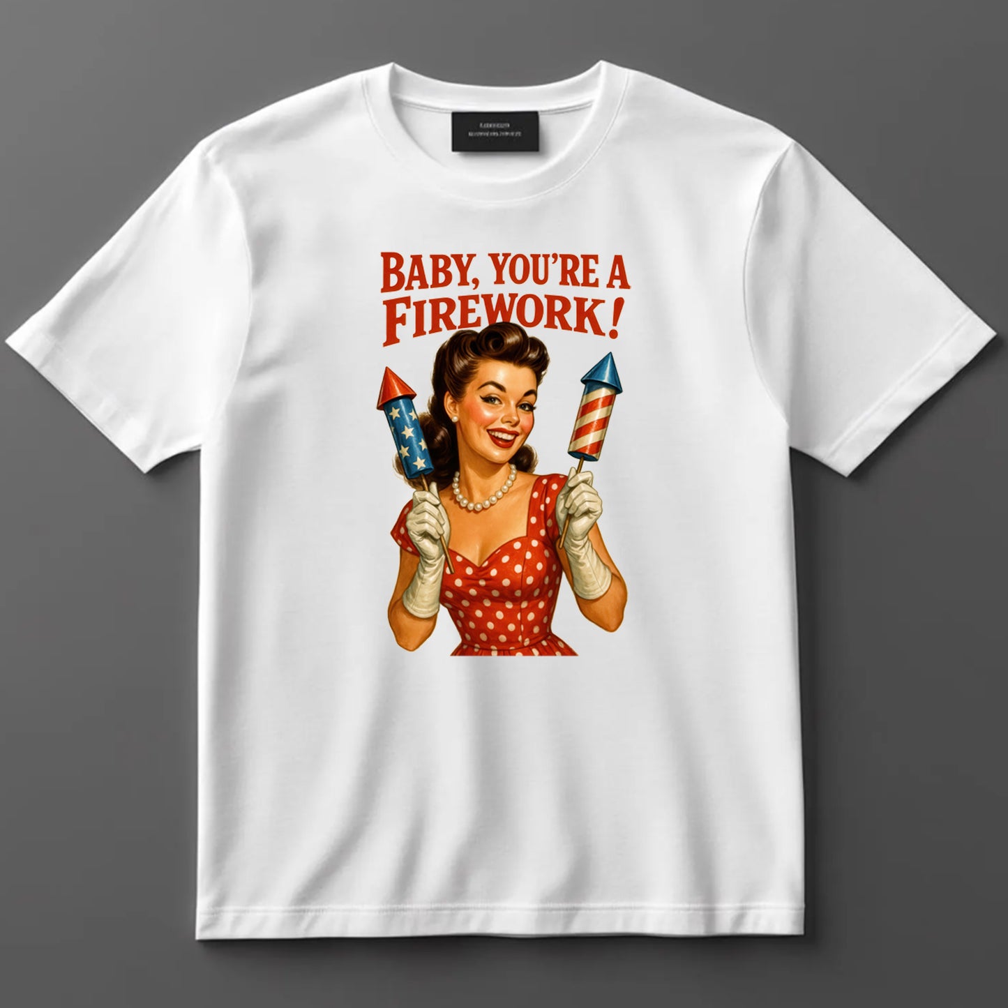 4th Of July DTF Transfer Iron On Heat Transfer - Ready to Press, Baby You're a Firework DTF Transfer 7161