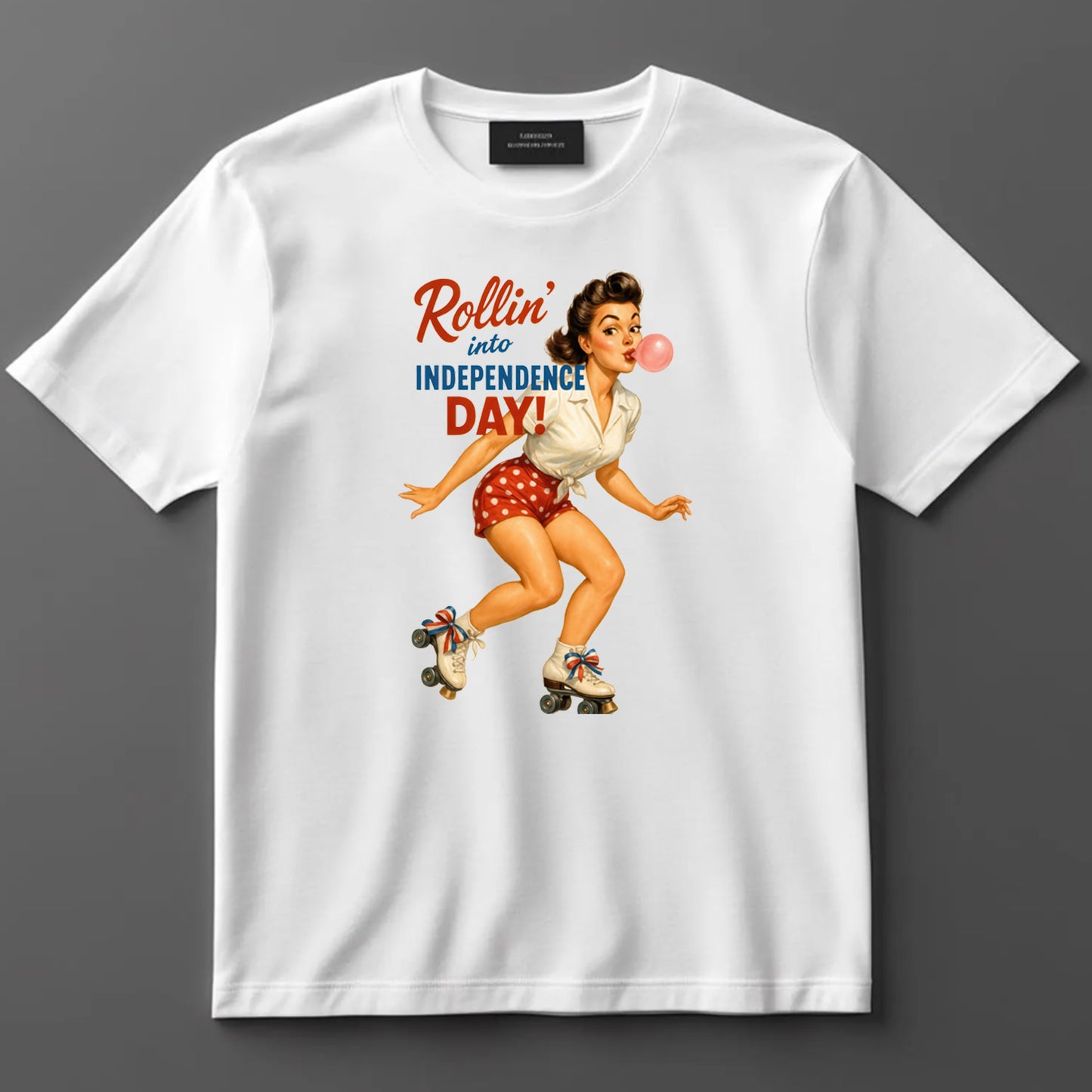 4th Of July DTF Transfer Iron On Heat Transfer - Ready to Press, Rollin' Into Independence Day DTF Transfer 7187