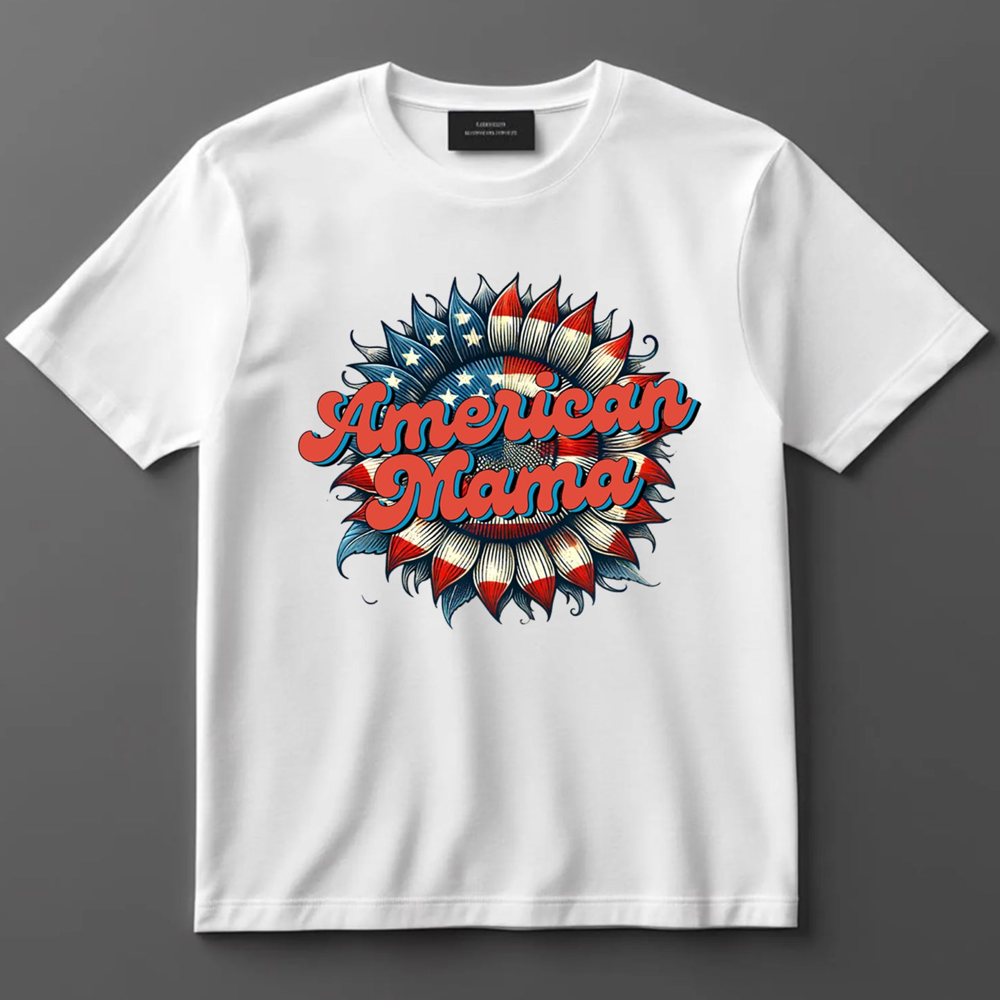 4th Of July DTF Transfer Iron On Heat Transfer - Ready to Press, American Mama DTF Transfer 7312