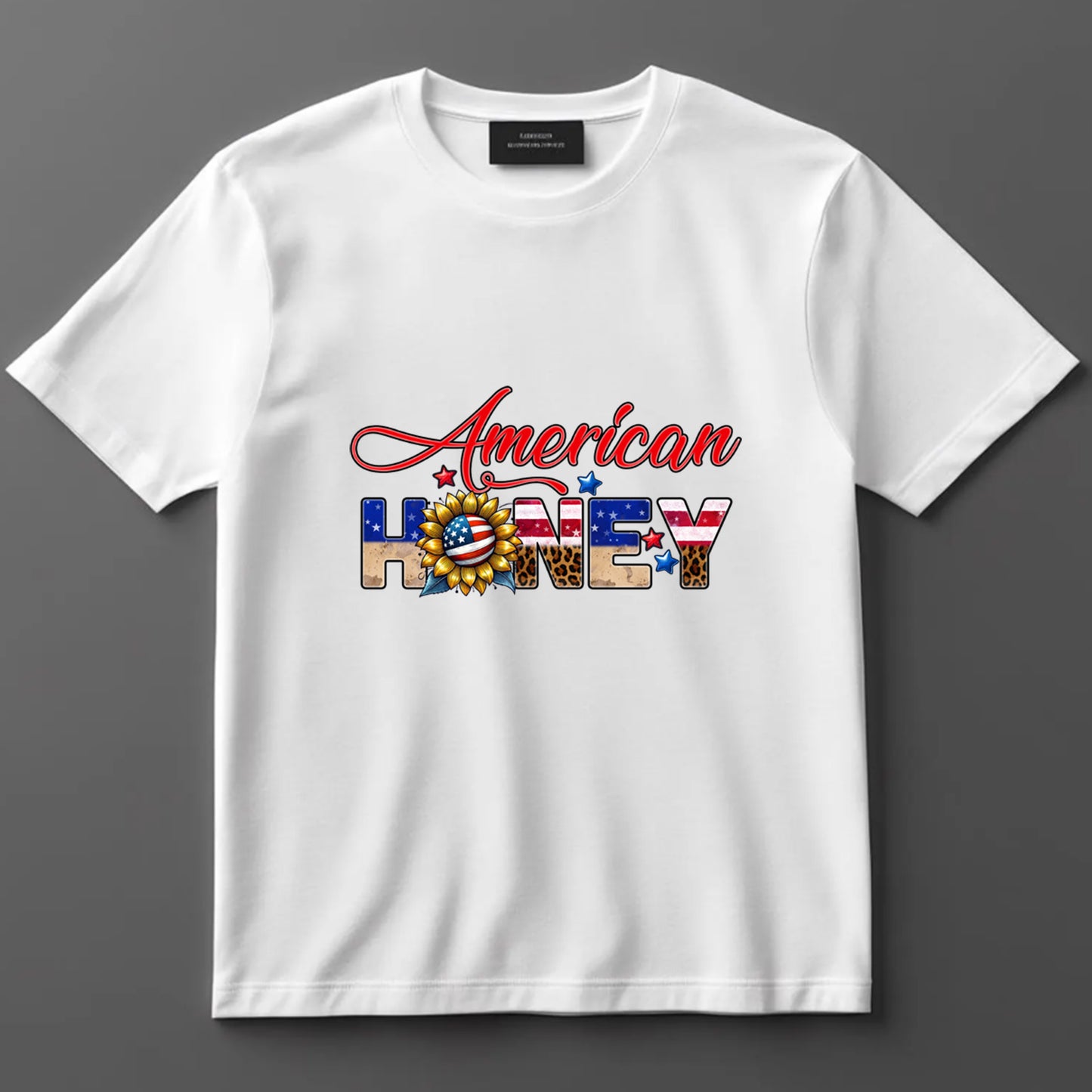 4th Of July DTF Transfer Iron On Heat Transfer - Ready to Press, American Honey DTF Transfer 7315
