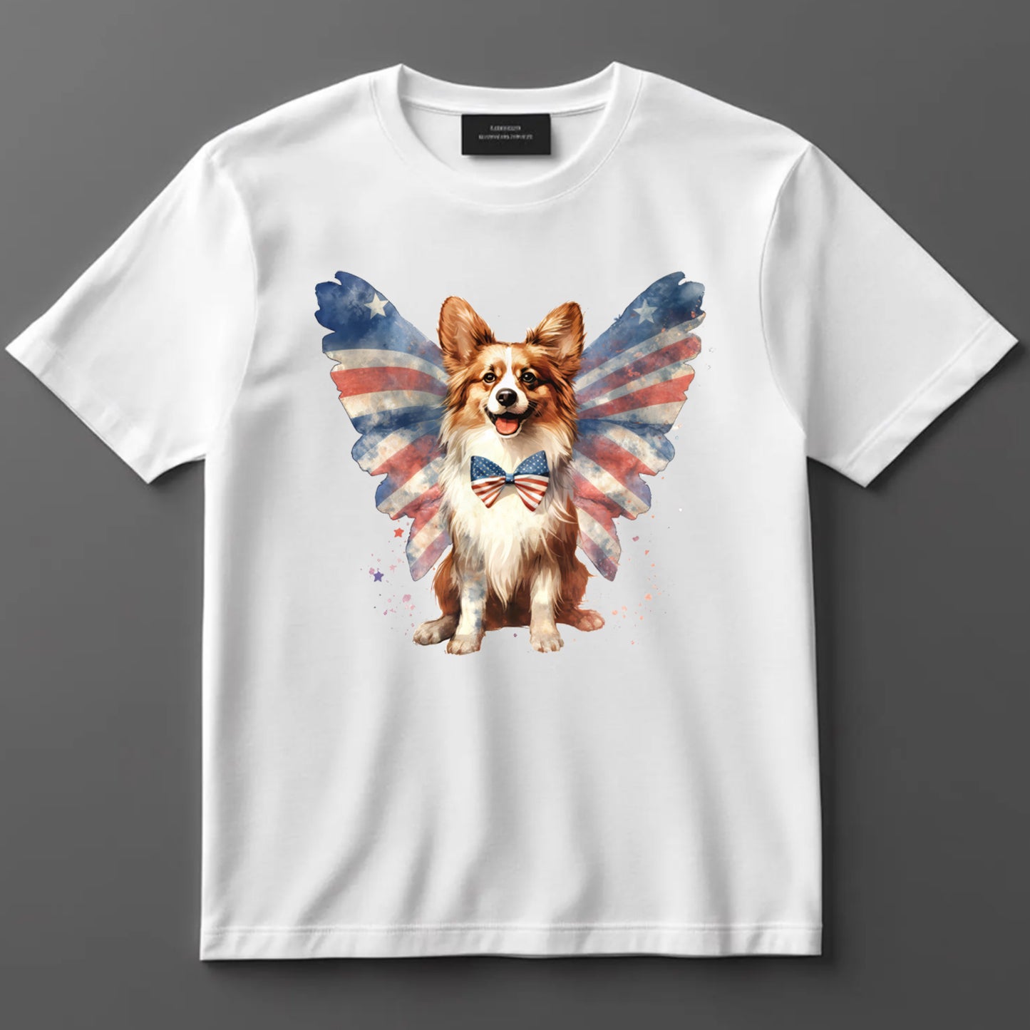 4th Of July DTF Transfer Iron On Heat Transfer - Ready to Press, Patriotic Dog DTF Transfer 7345